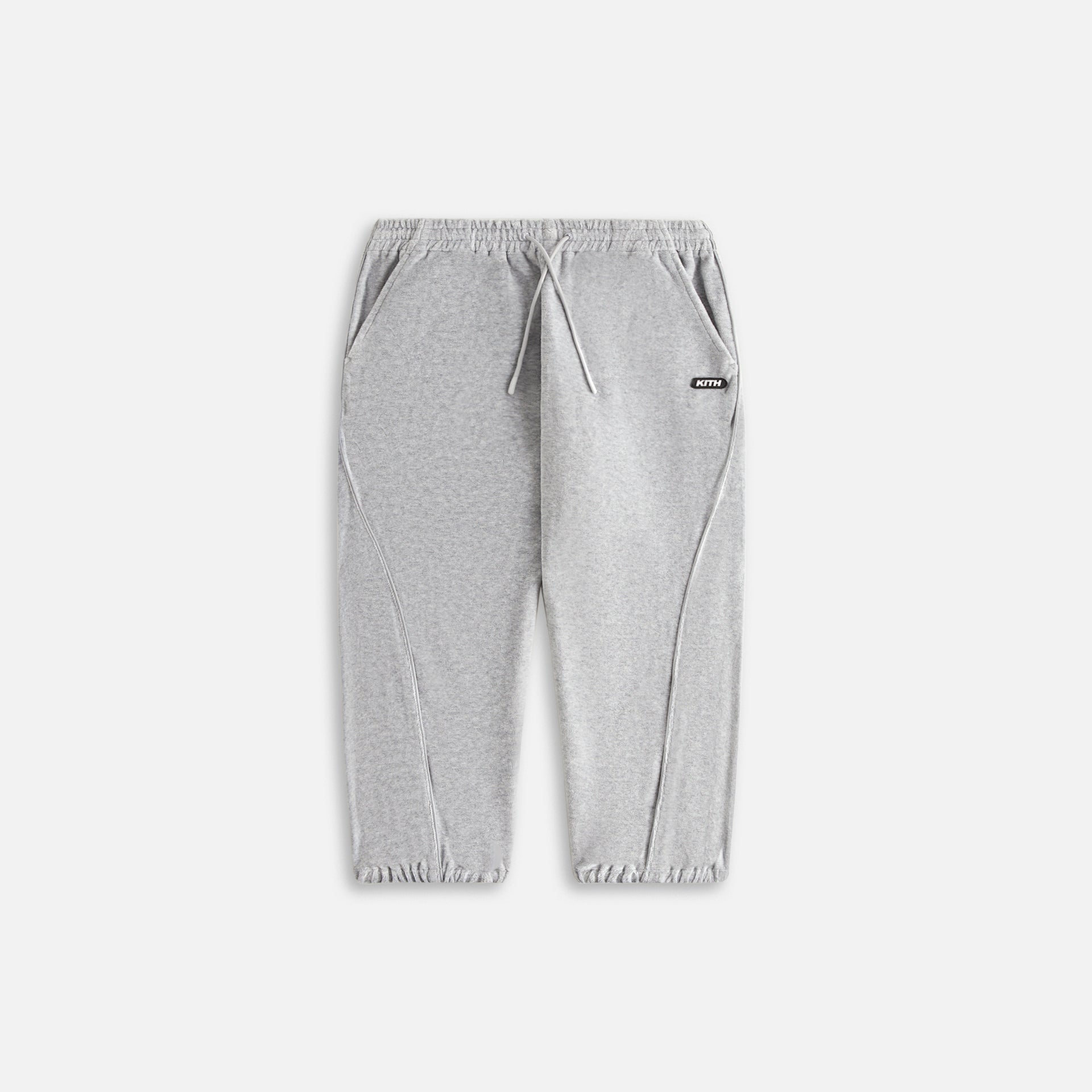 Kith Kids Velour Track Pant - Heather Grey