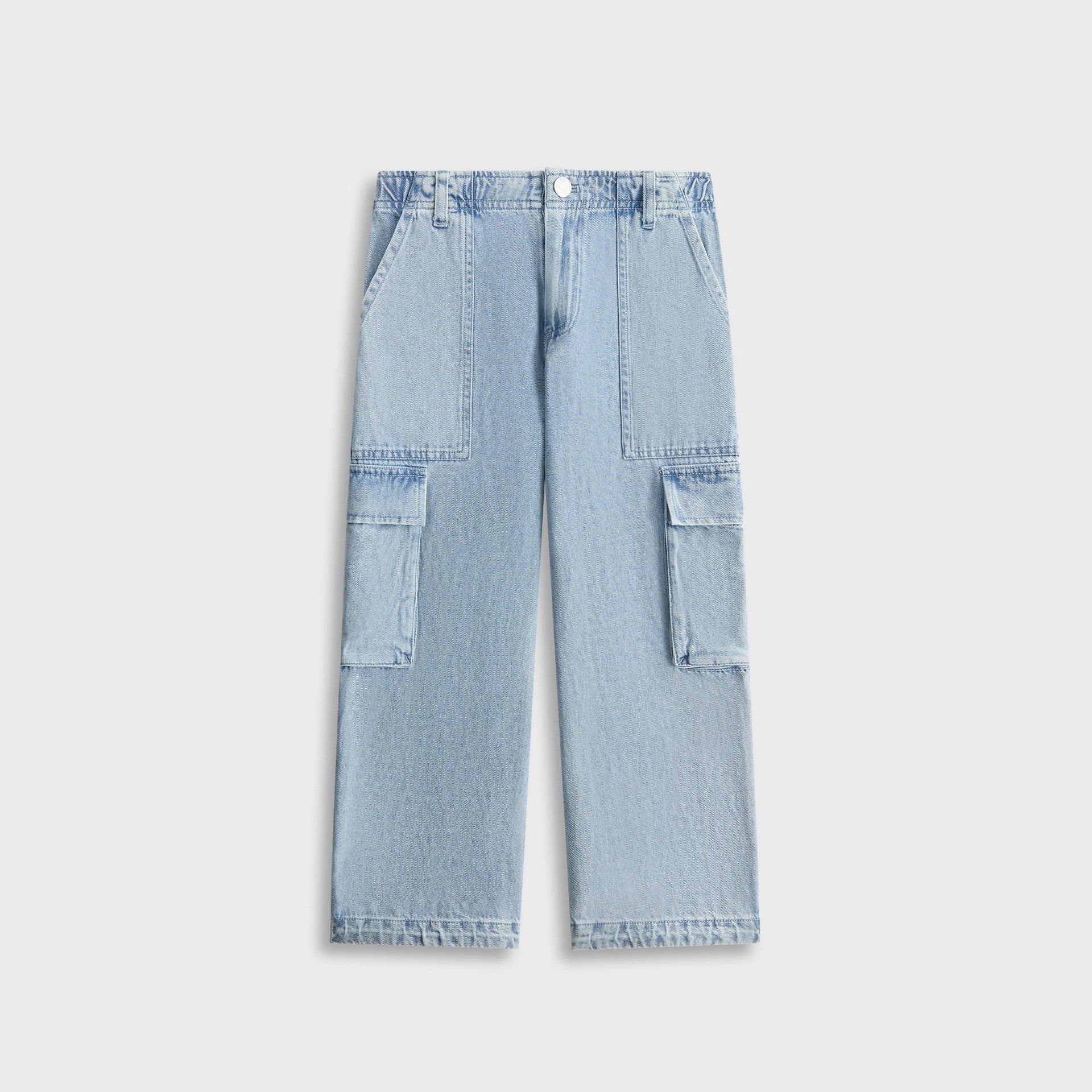 Kith Kids Chambray Evans Cargo Pant - Kent Medium Wash