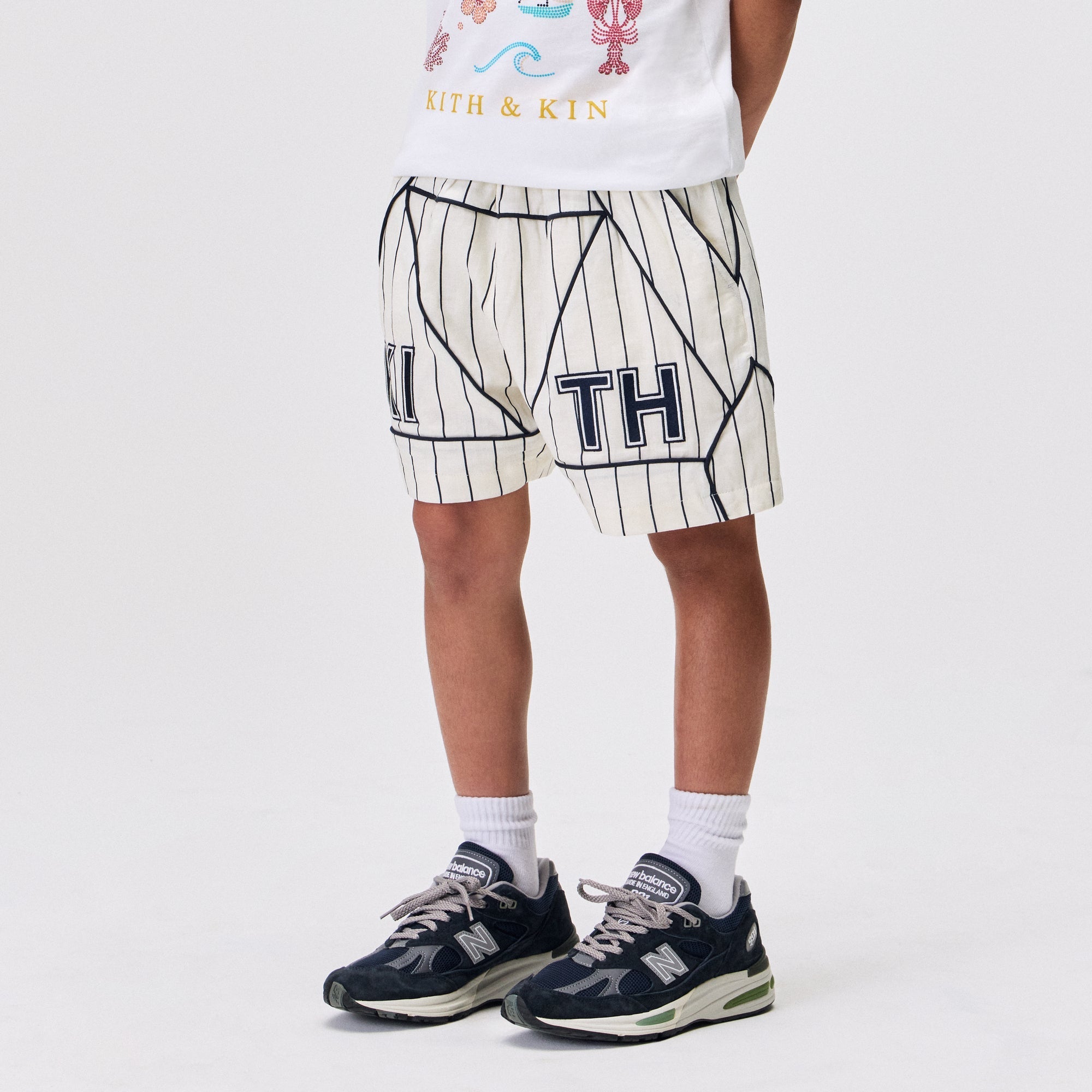 Kith Kids Pinstripe Baseball Turbo Short - Silk - PH – Kith Europe