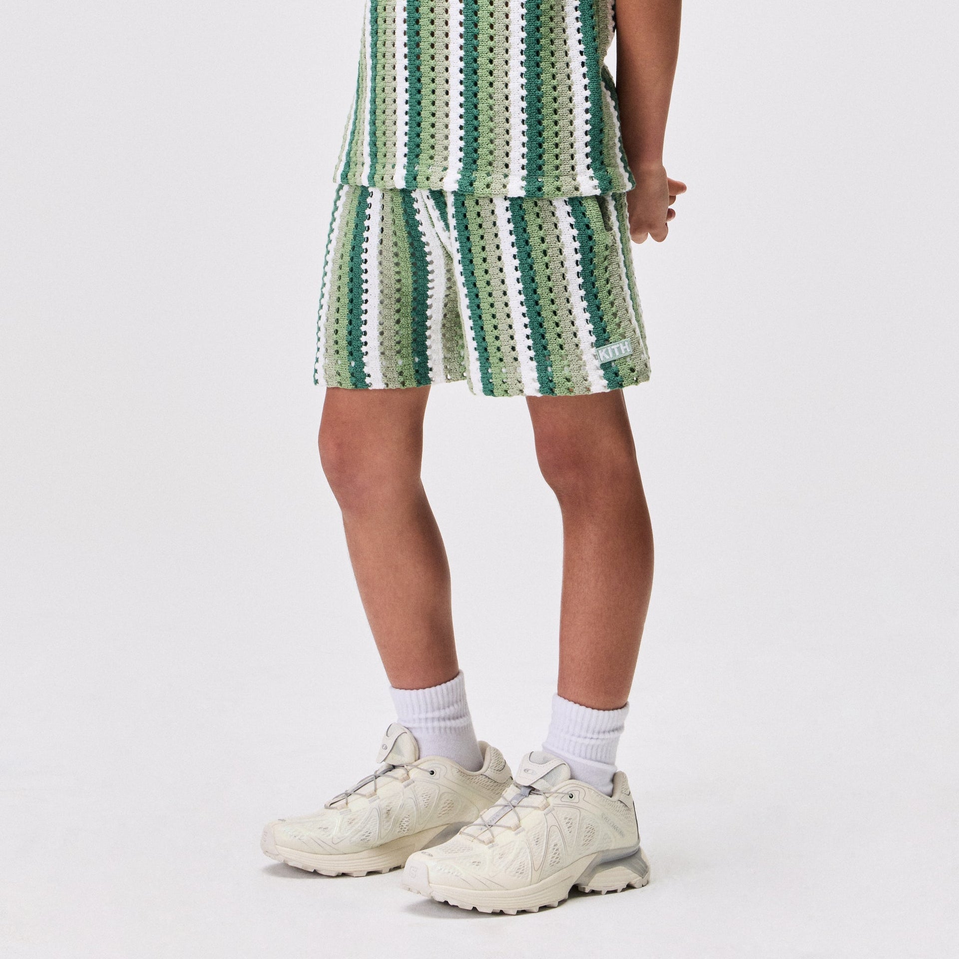 Kith Kids Open Knit Camp Short - Sage - PH