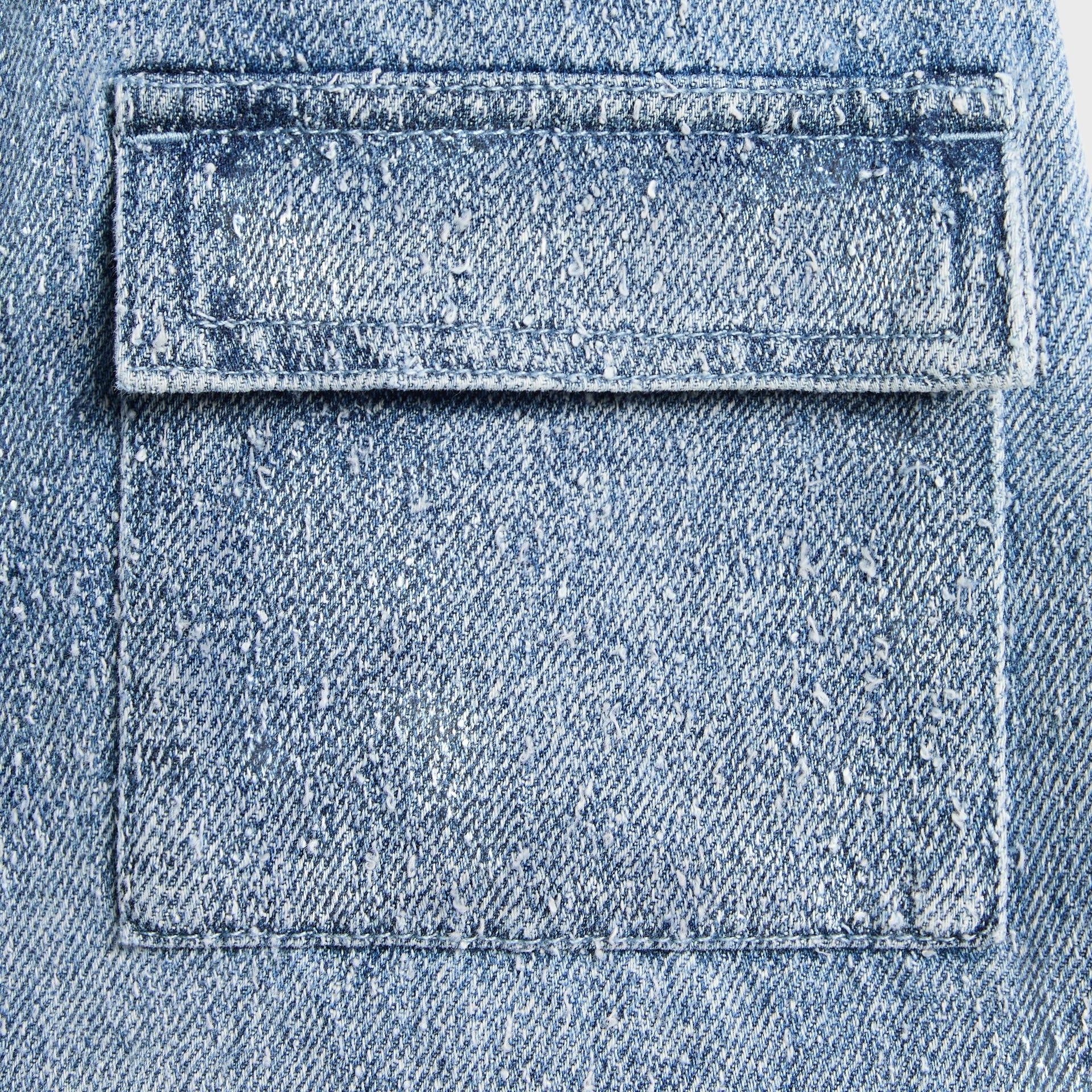 Kith Kids Textured Denim Zane Cargo Pant - Indigo