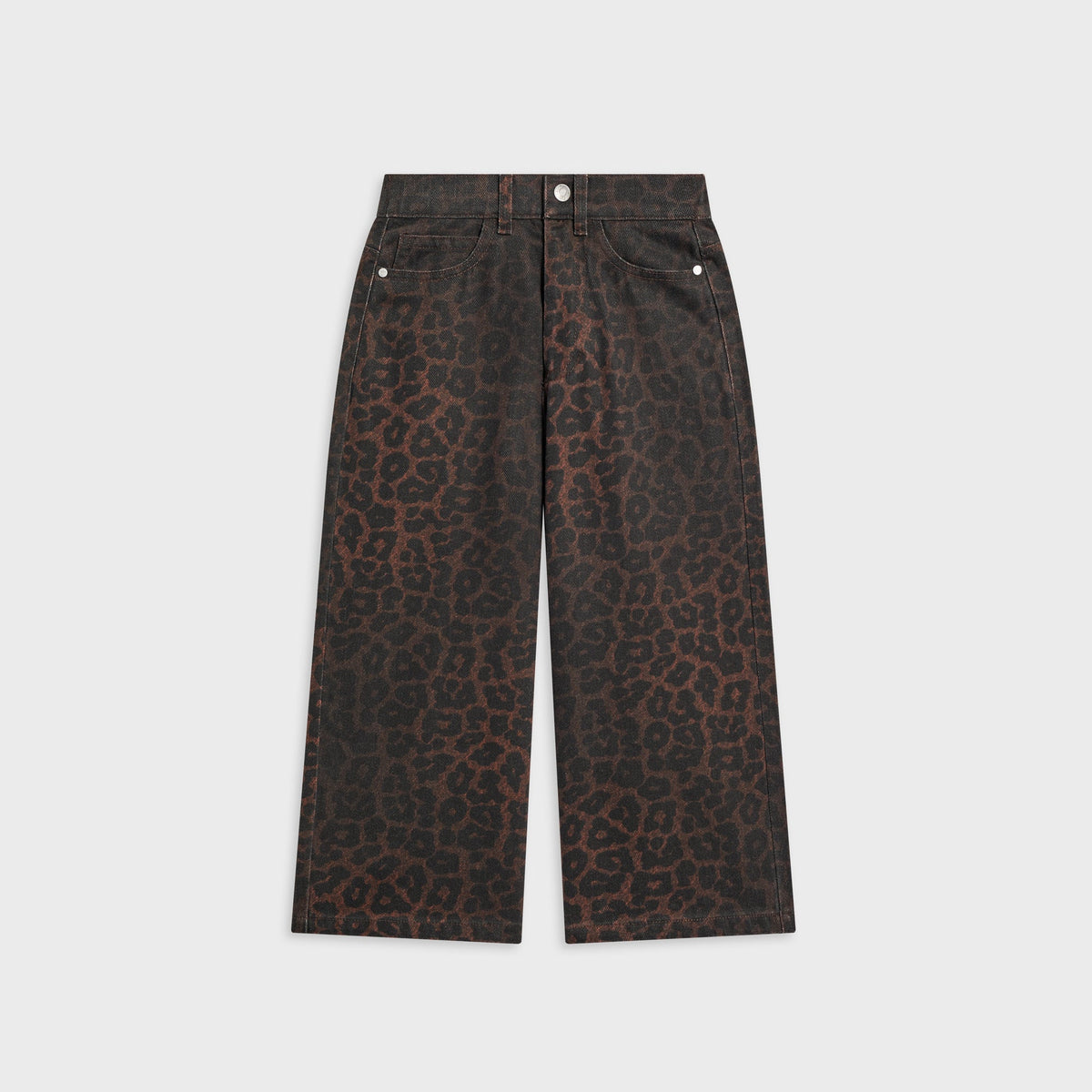 Kith Kids Leopard Heston Wide Leg Jean - Incognito