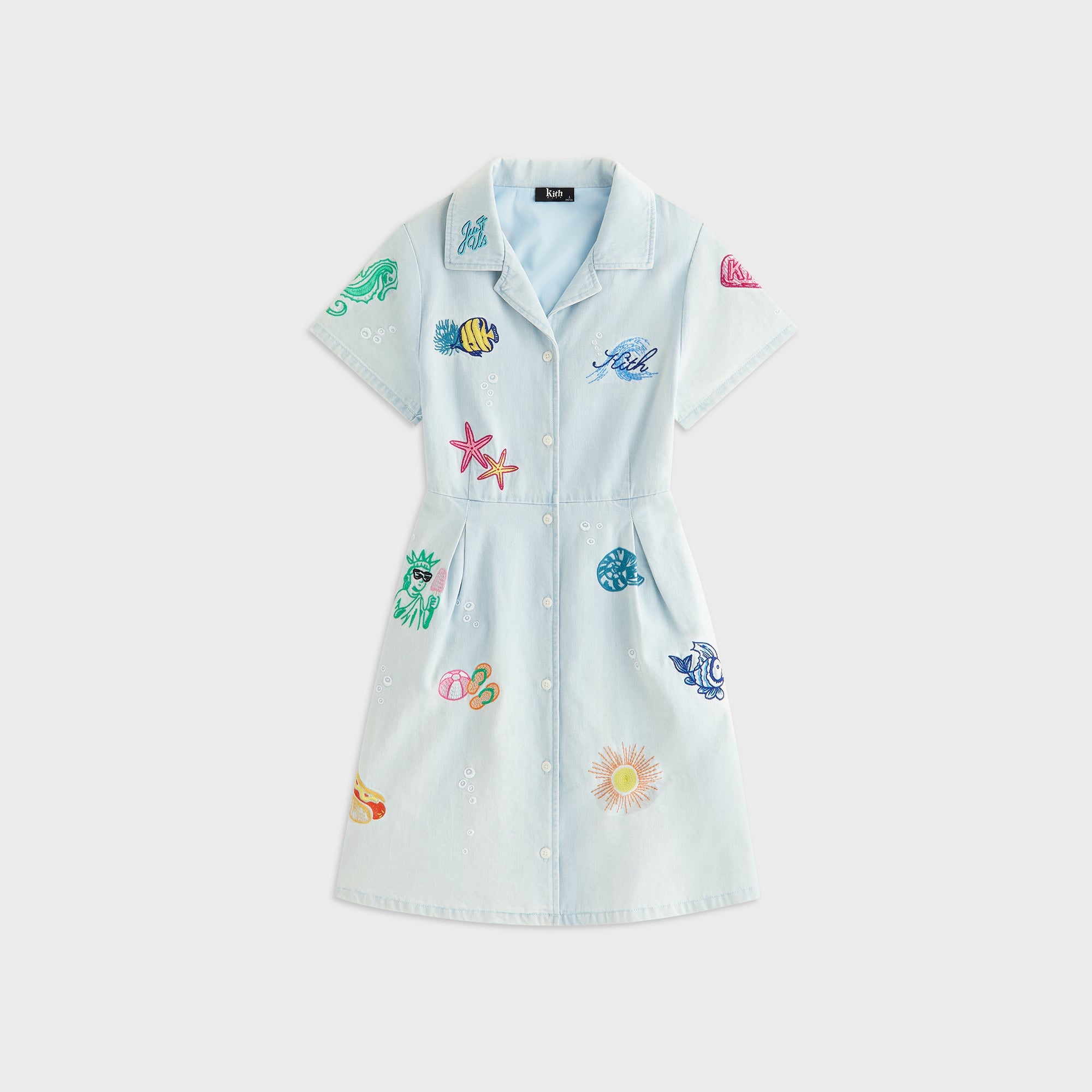 Kith Kids Novelty Lena Dress - Light Indigo – Kith Europe