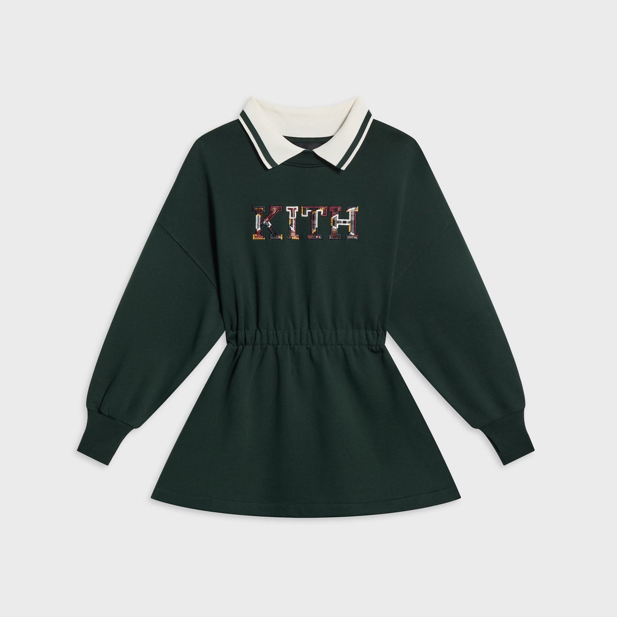Kith Kids Varsity Letter Collared Nelson Dress - Stadium