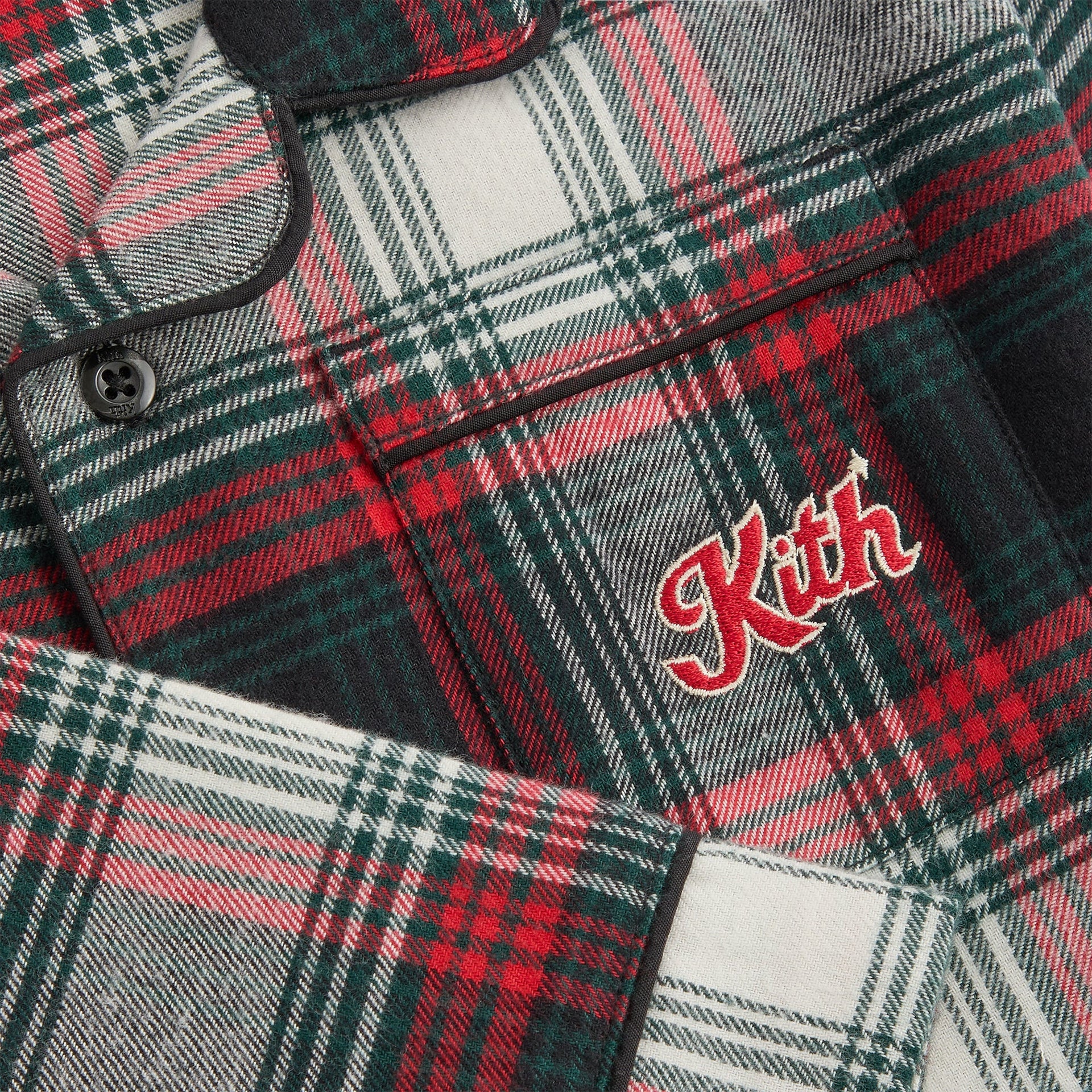 Kithmas Kids Plaid Lounge Set - Black