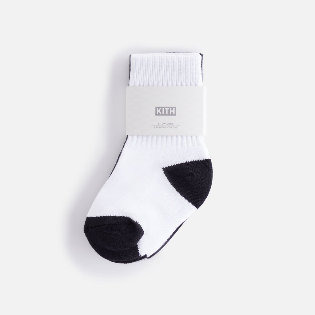 Kith Baby Toddler Classic Crew 2-Pack Socks - White – Kith Europe