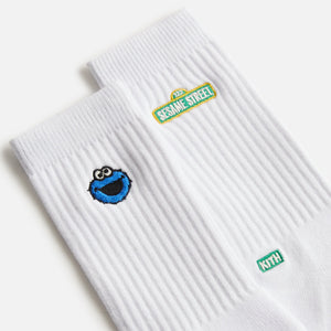 Kith Kids for Sesame Street 3 Pack Crew Socks - White