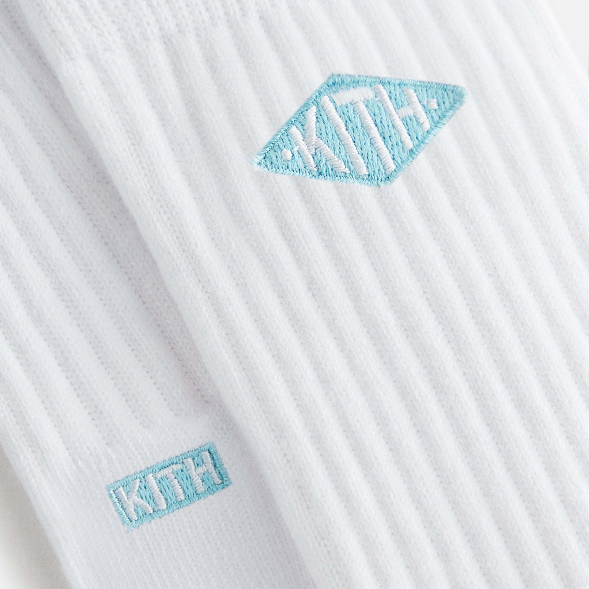 Kith Kids Graphic Crew 3 Pack Sock - White