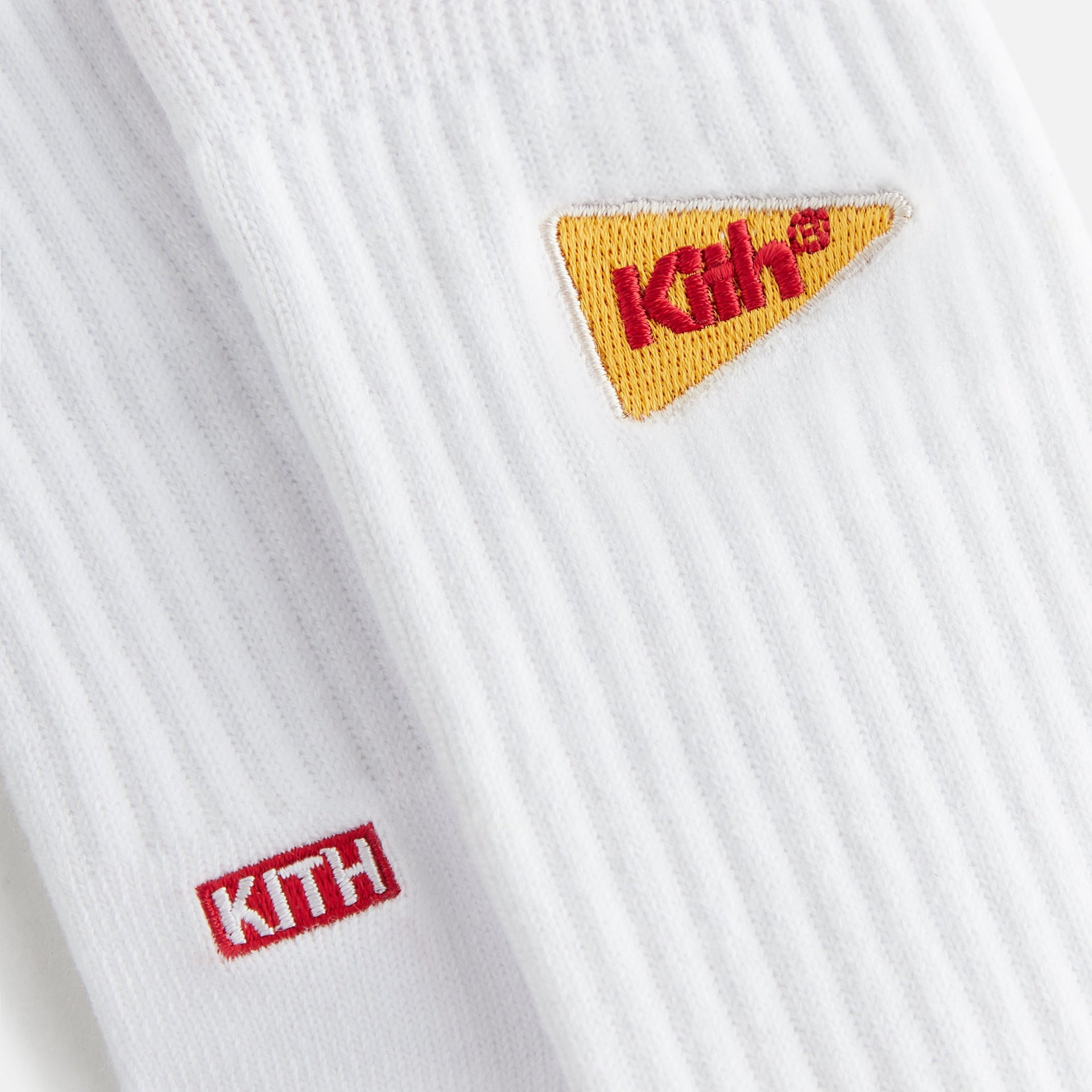 Kith Kids Graphic Crew 3 Pack Sock - White