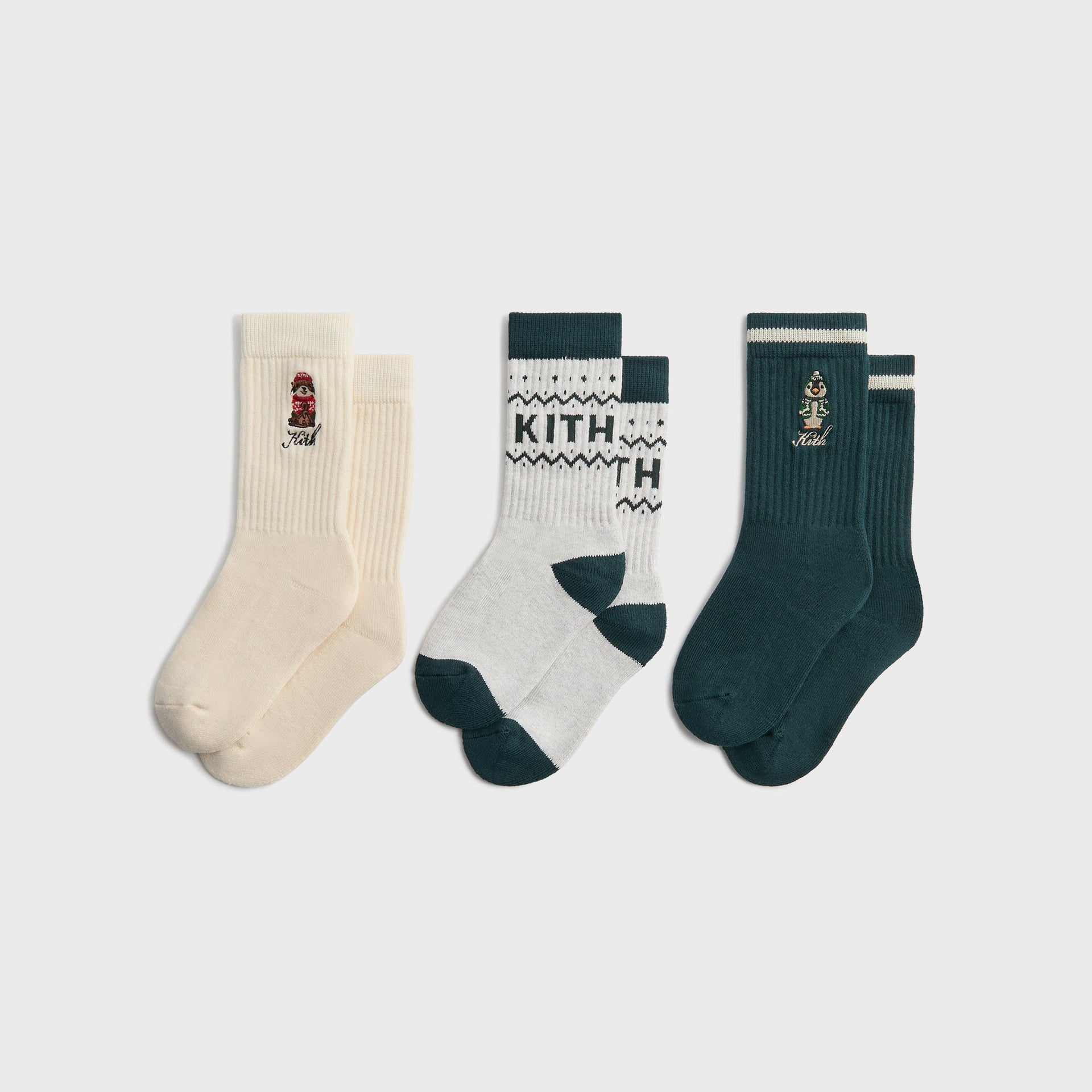 Kithmas Kids Classic 3-Pack Socks - Multi