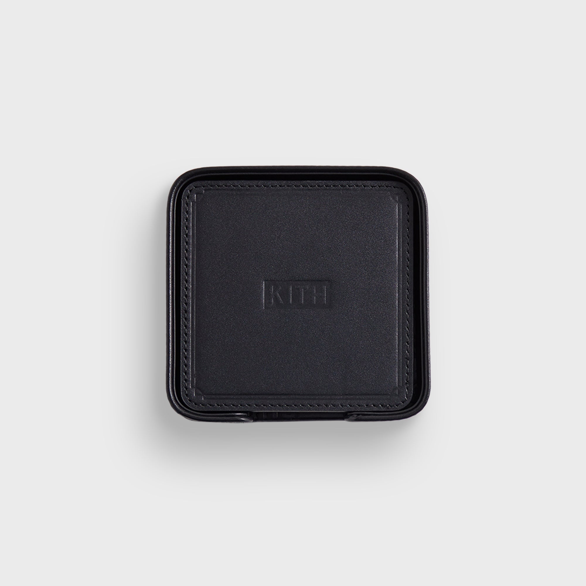 Kith Monogram Leather Coasters - Black – Kith Europe