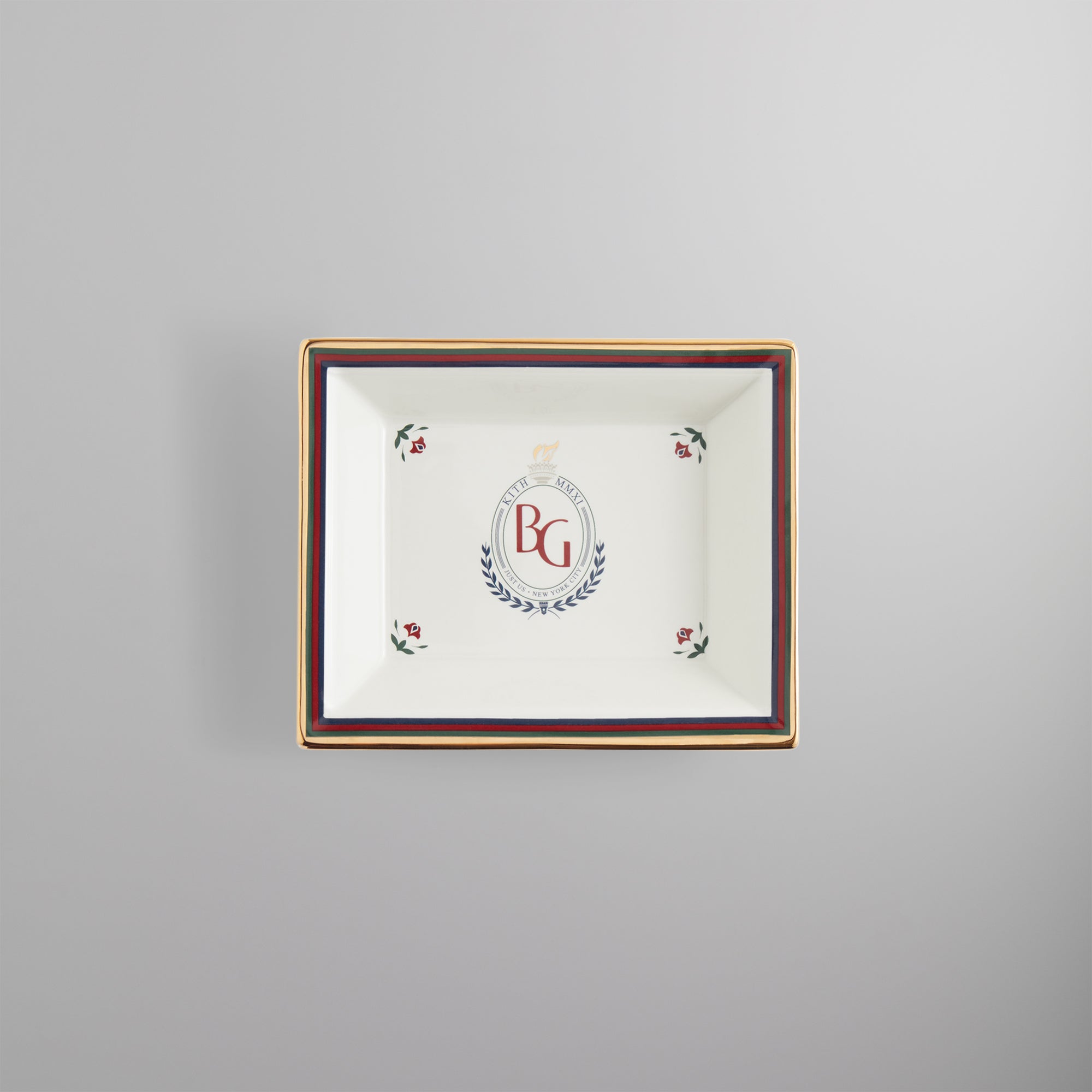 Kith for Bergdorf Goodman Crest Catchall Tray Sandrift Kith Europe