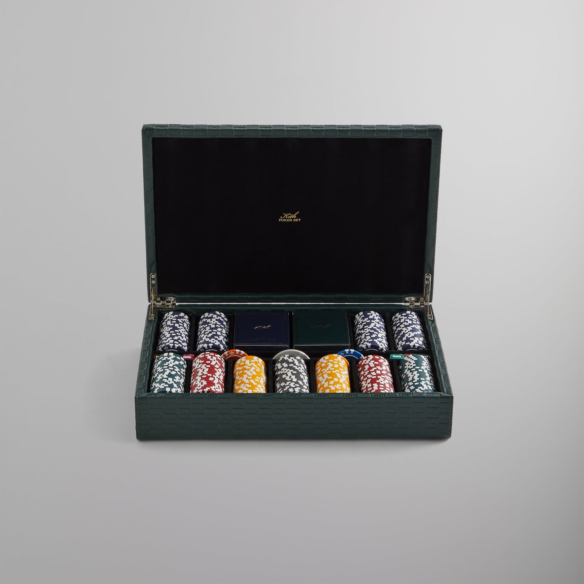 Kith Monogram Poker Set in Saffiano Leather - Stadium