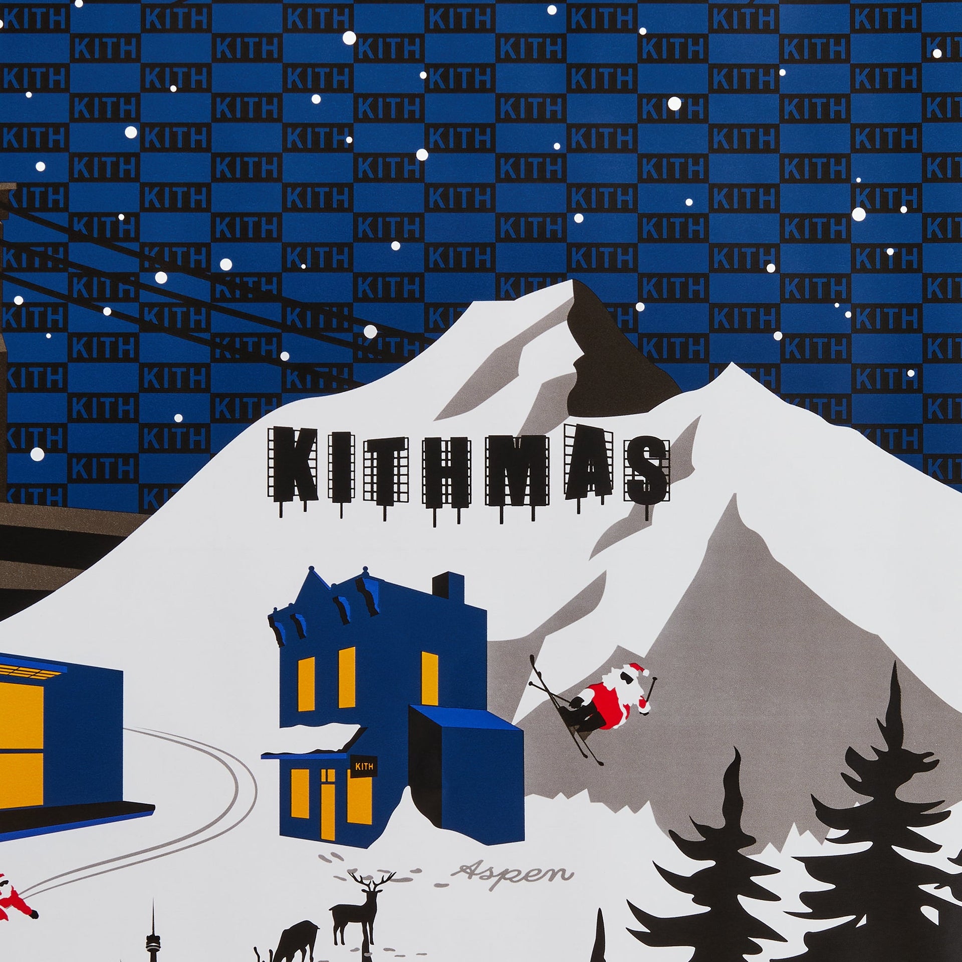 Kithmas Village Wrapping Paper - Nocturnal