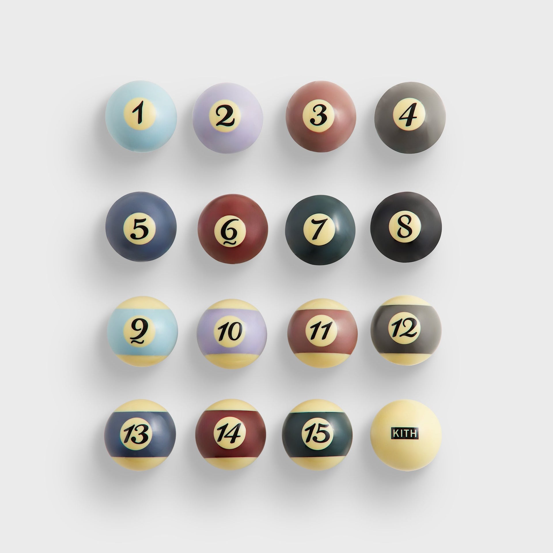 Kith Palette Billiards Ball Set in Multi