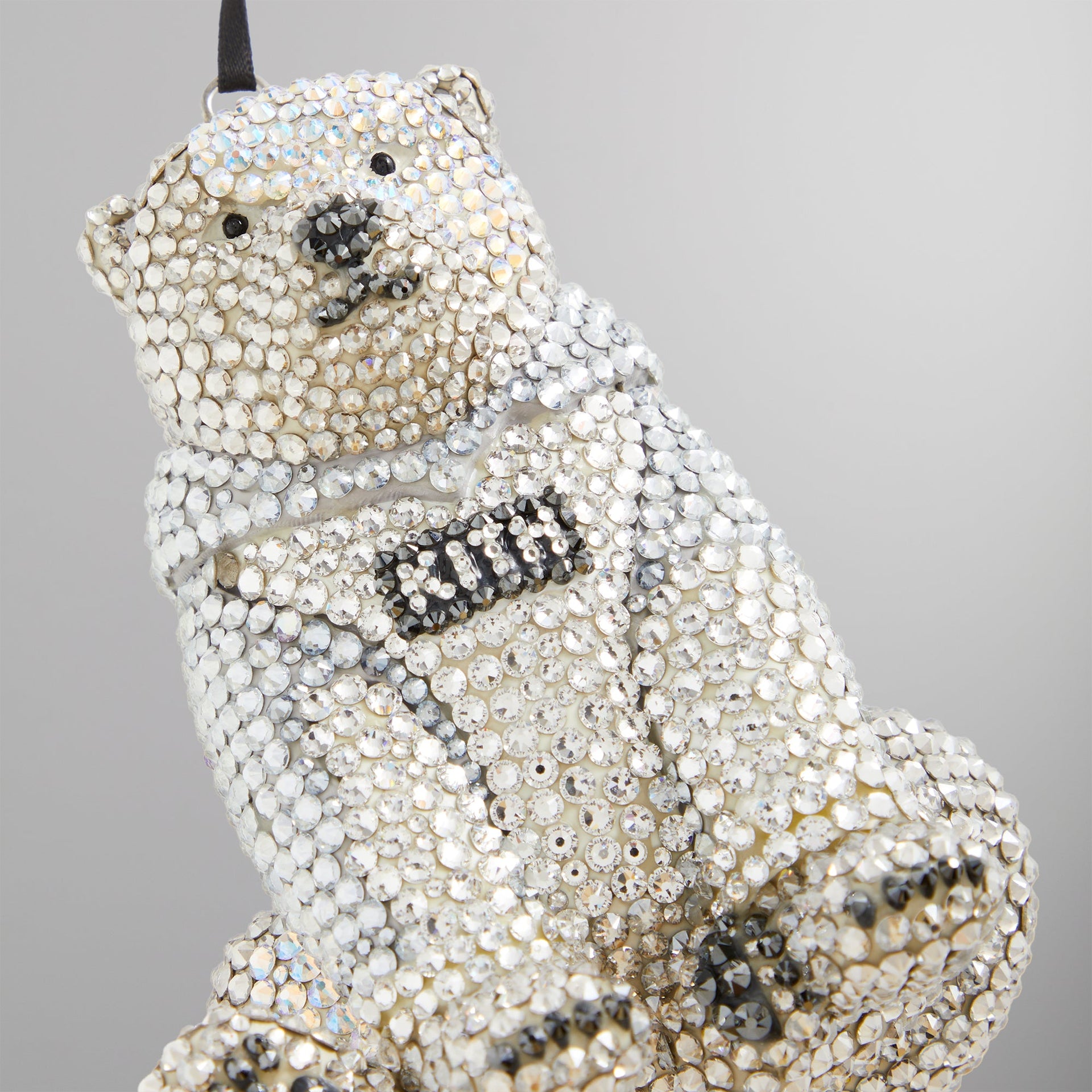 Kithmas Polar Bear with Swarovski® Crystals - Crystal Shimmer / Jet Hematite