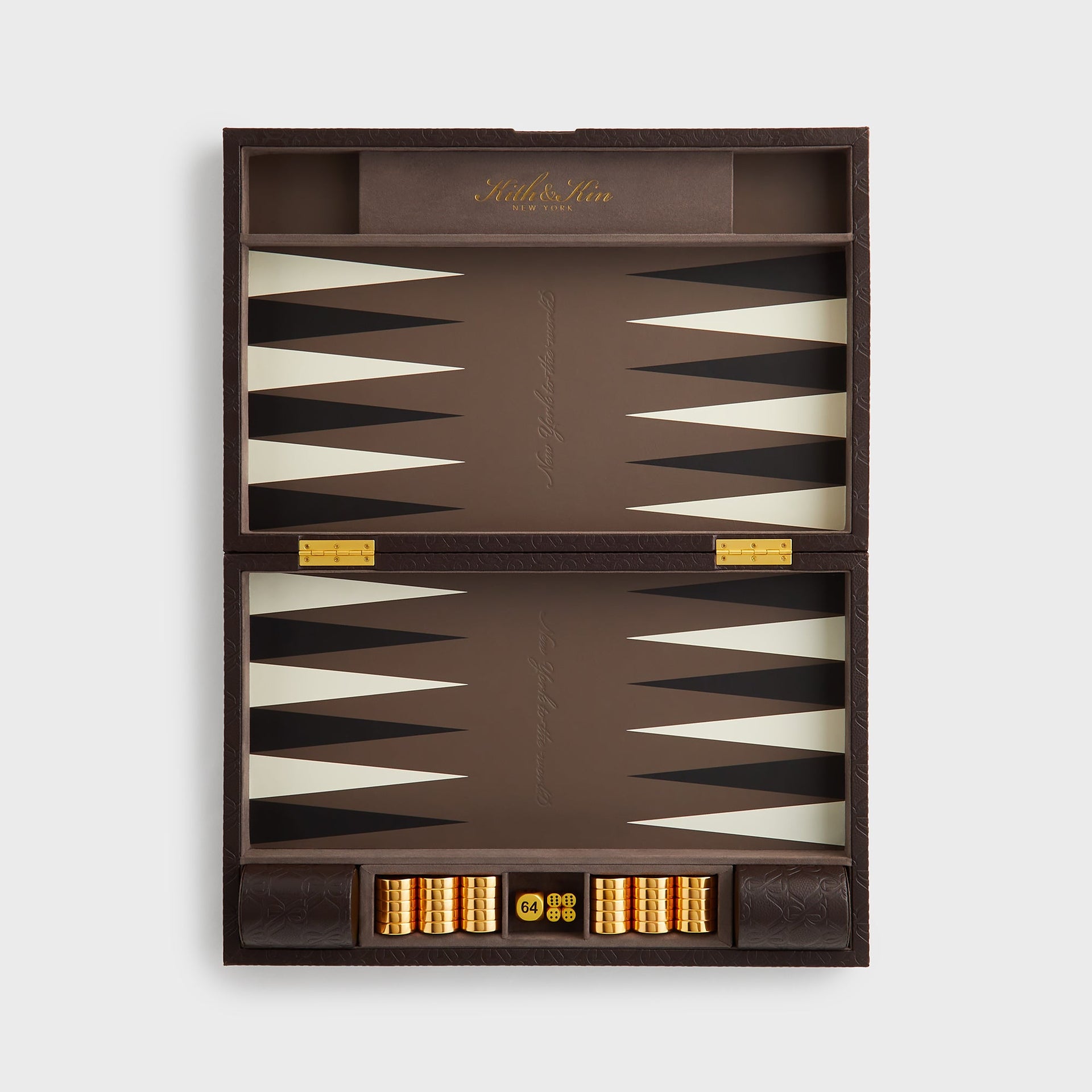 Kith Crest Monogram Backgammon Board - Incognito