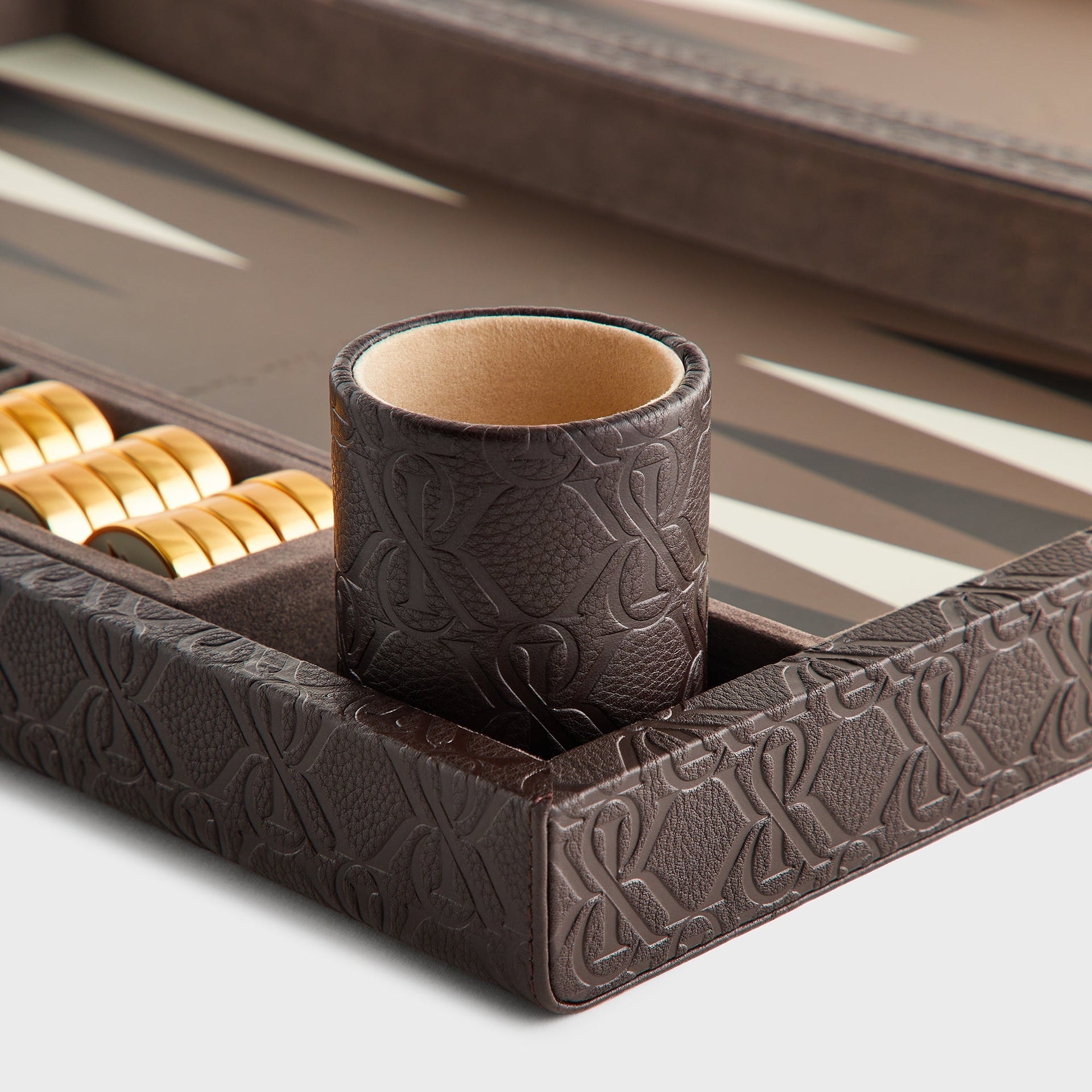 Kith Crest Monogram Backgammon Board - Incognito