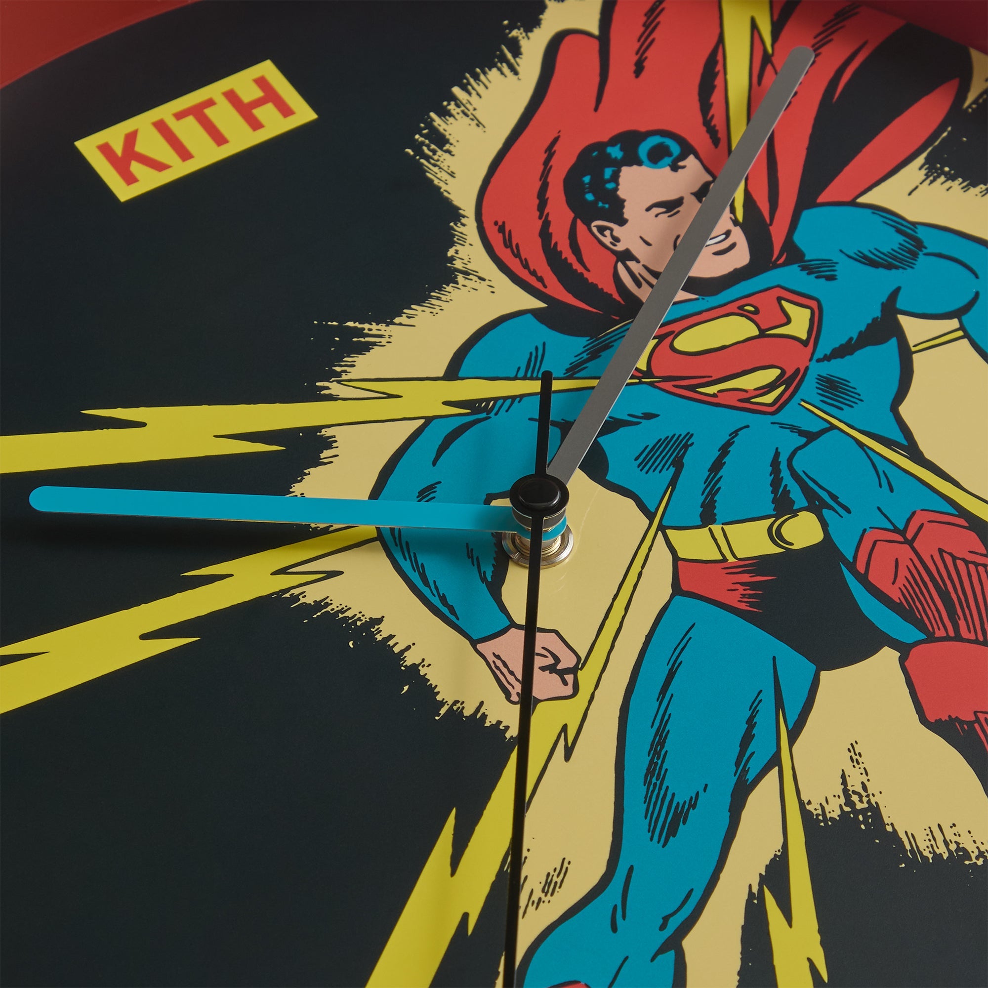 Kith x Superman Lightning Bolt Clock 時計 Superman | Kith Lightning Bolt Clock - Multi – Kith Europe