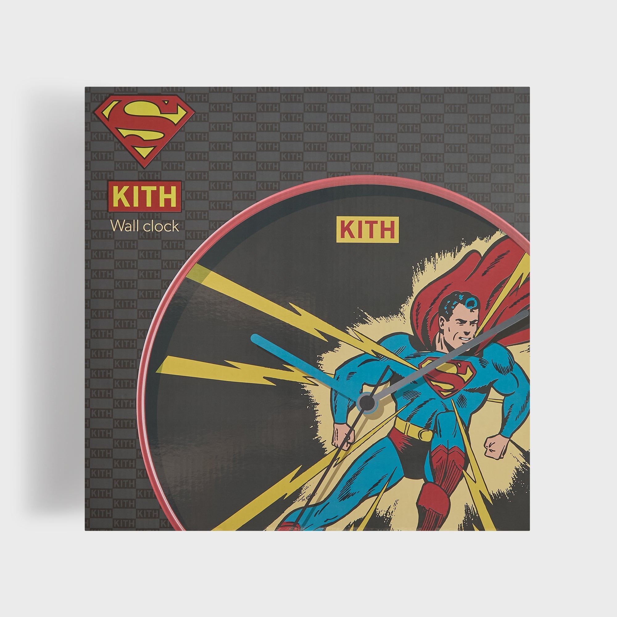 Kith x Superman Lightning Bolt Clock 時計 Superman | Kith Lightning Bolt Clock - Multi – Kith Europe