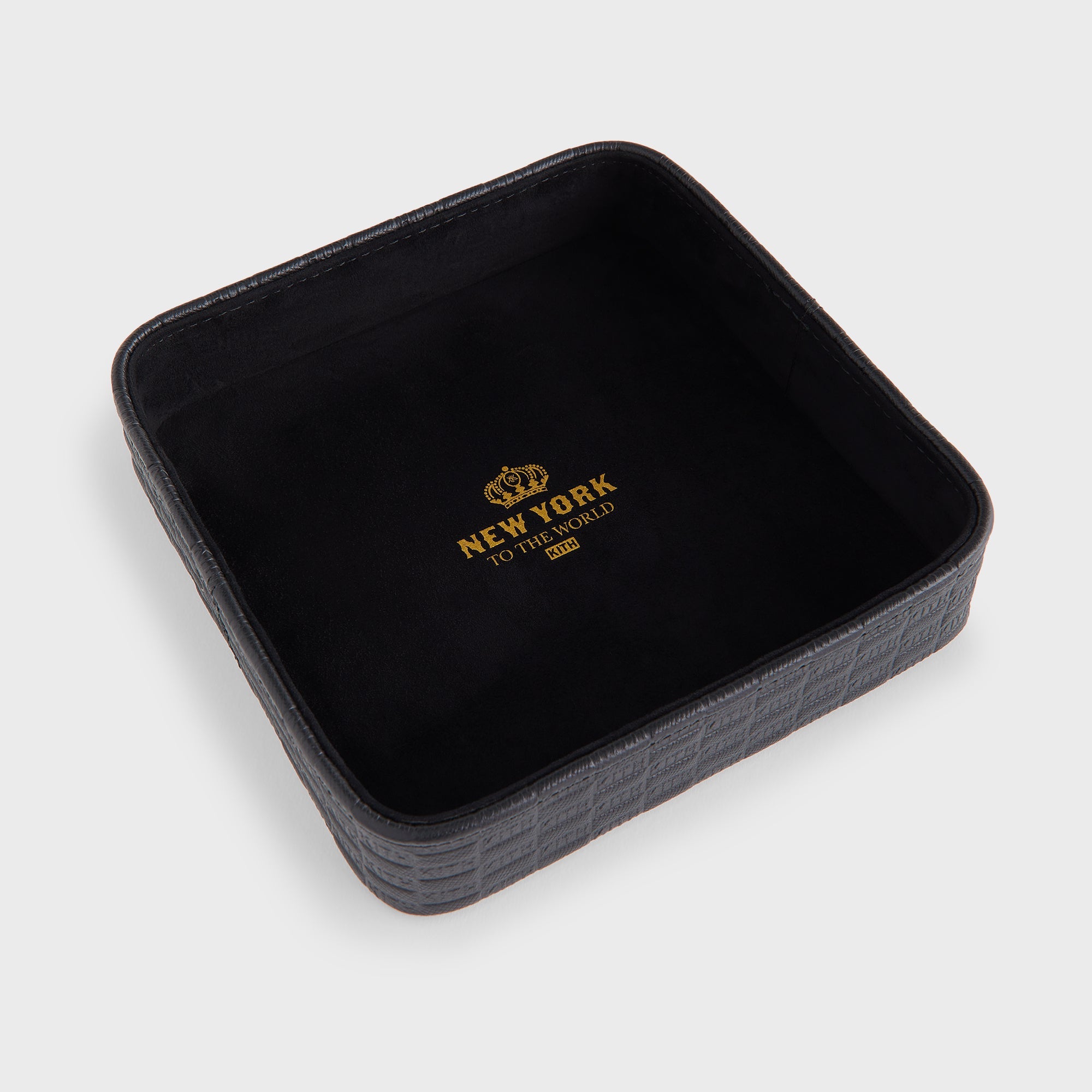 Kith Monogram Leather Catchall Tray - Black – Kith Europe
