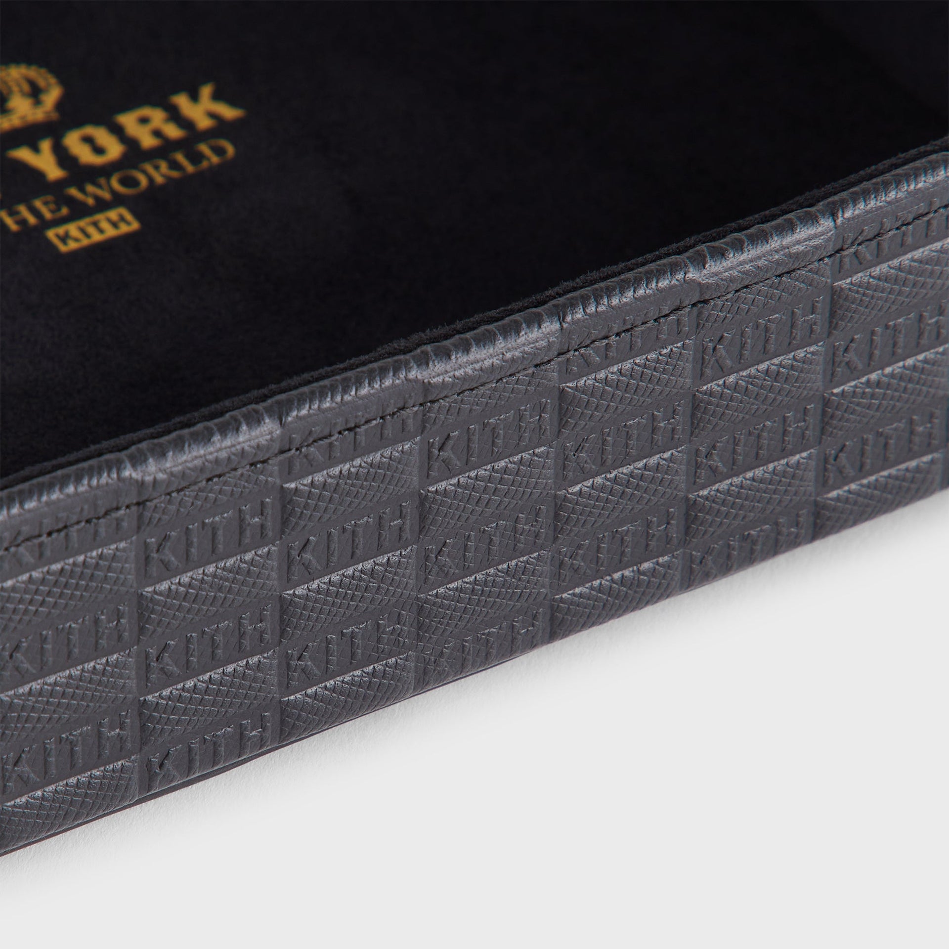 Kithmas Monogram Leather Catchall Tray - Black