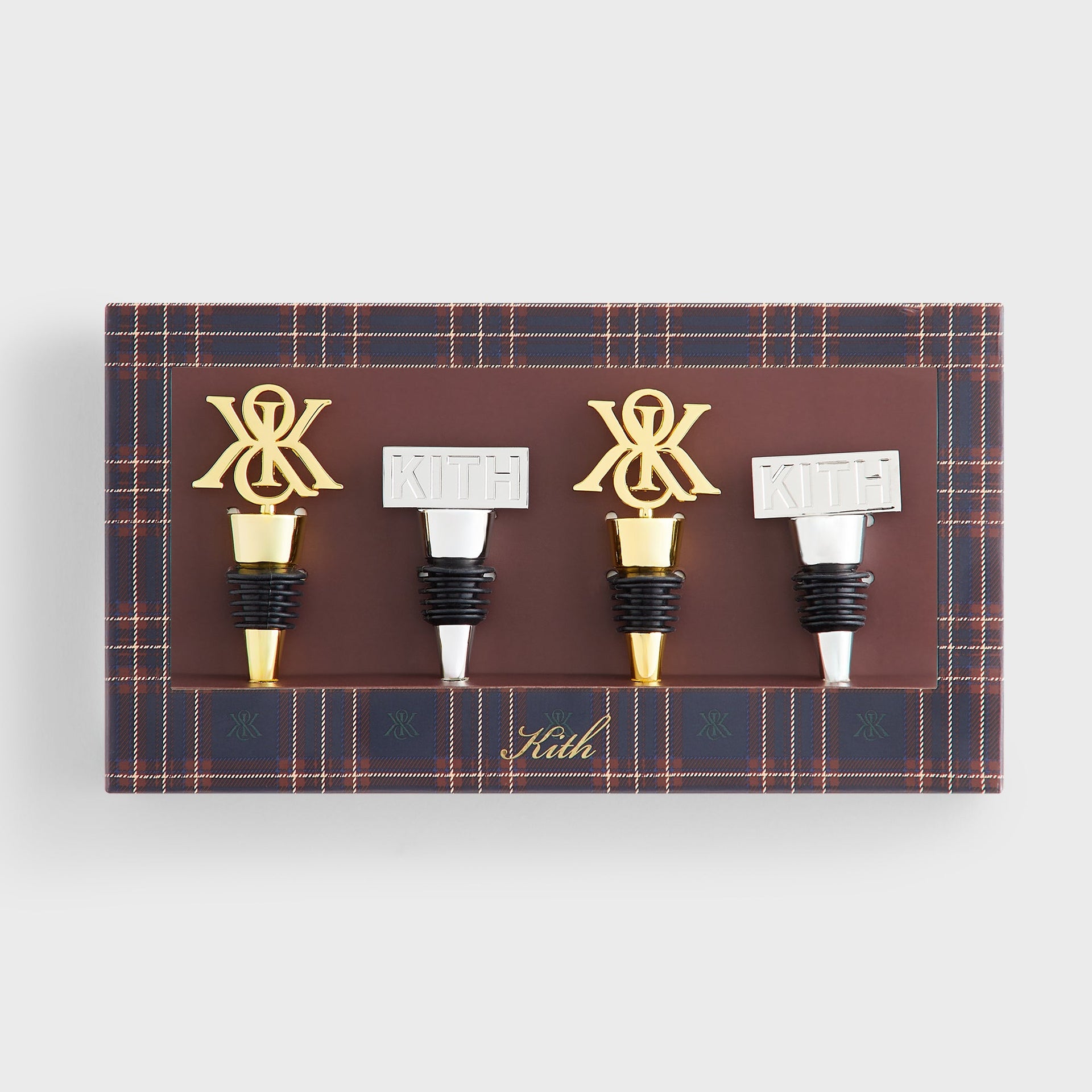 Kithmas Logo Set of 2 Wine Stoppers - Multi