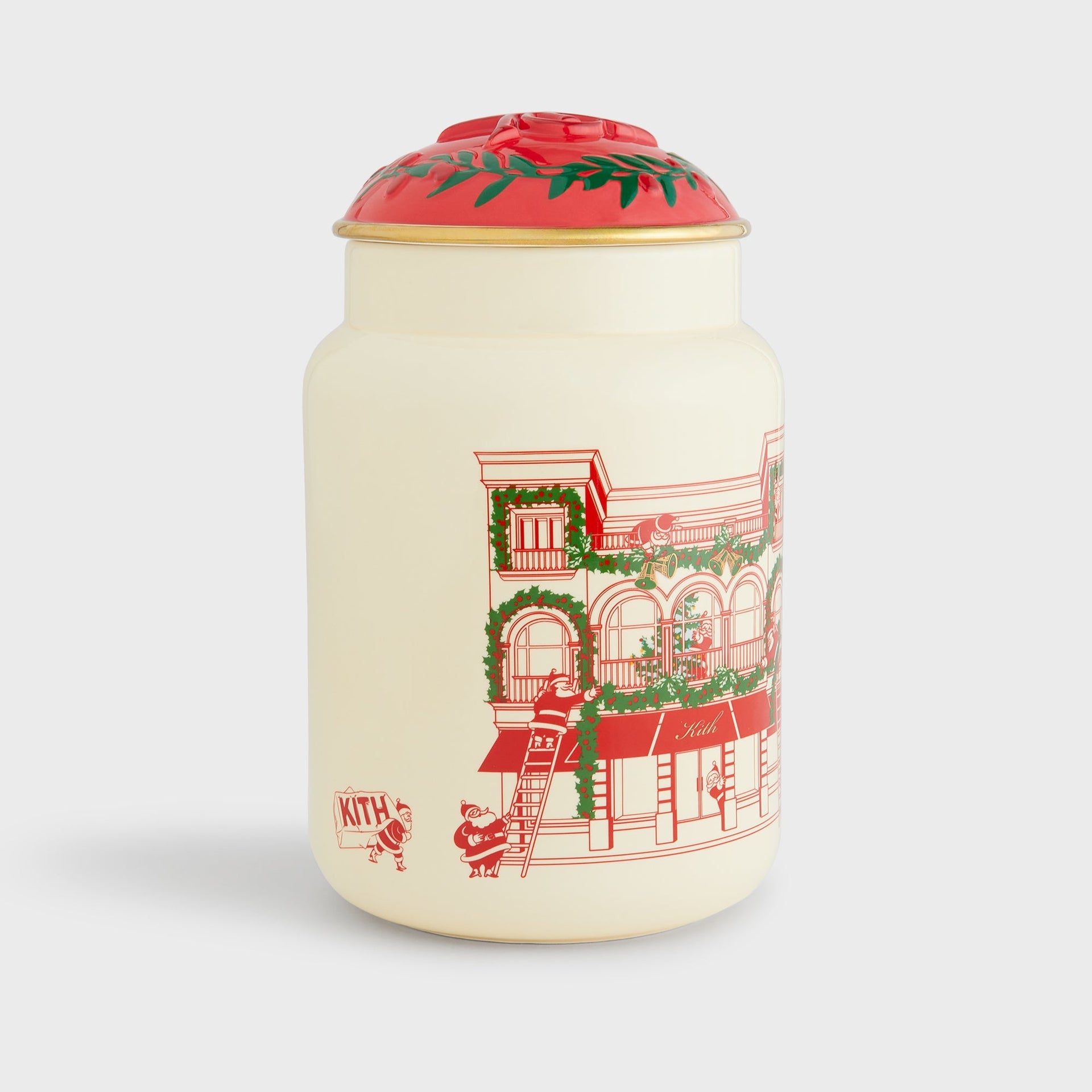 Kithmas Ceramic Crest Cookie Jar - Sandrift