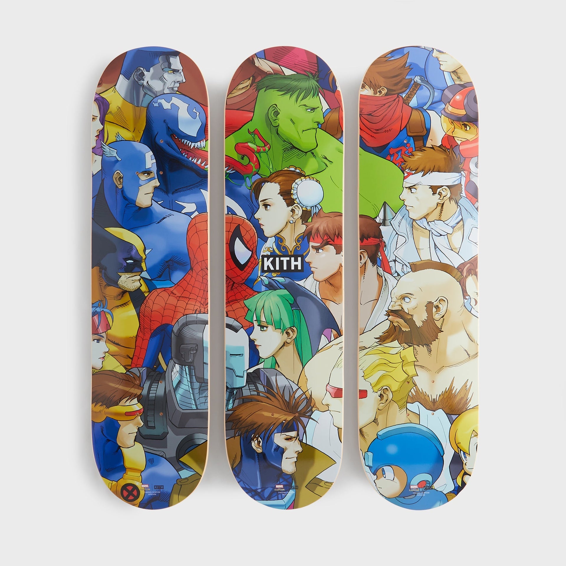 Marvel vs. Capcom | Kith Triptych Set of 3 Skatedeck - Multi - PH
