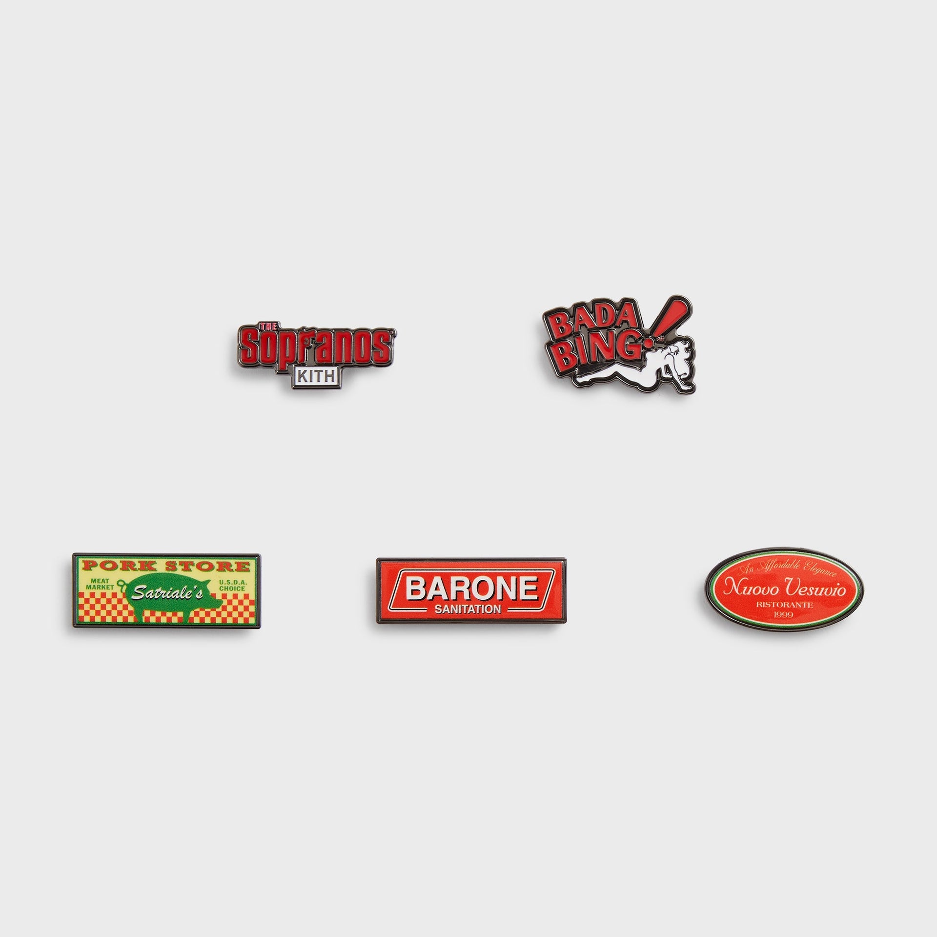 Kith for The Sopranos Set of 5 Pin Set - Multi