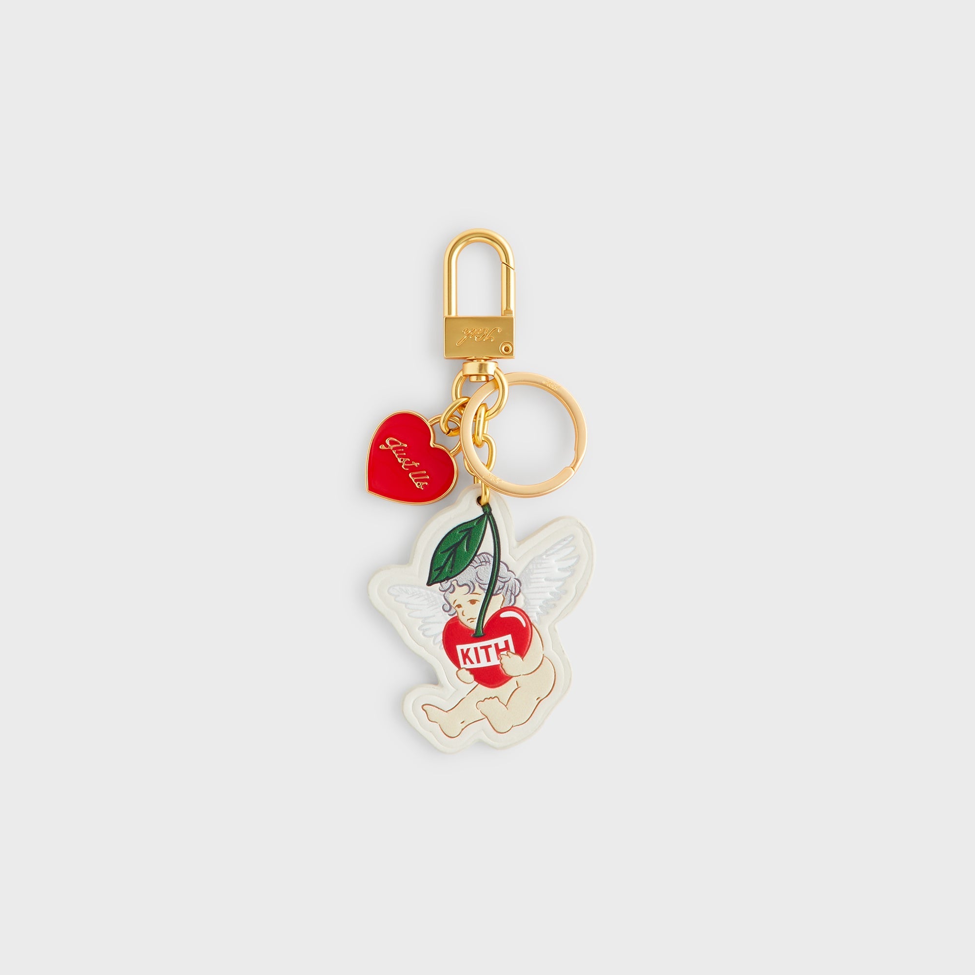 Kith Cupid Printed Leather Key Charm - Sandrift – Kith Europe