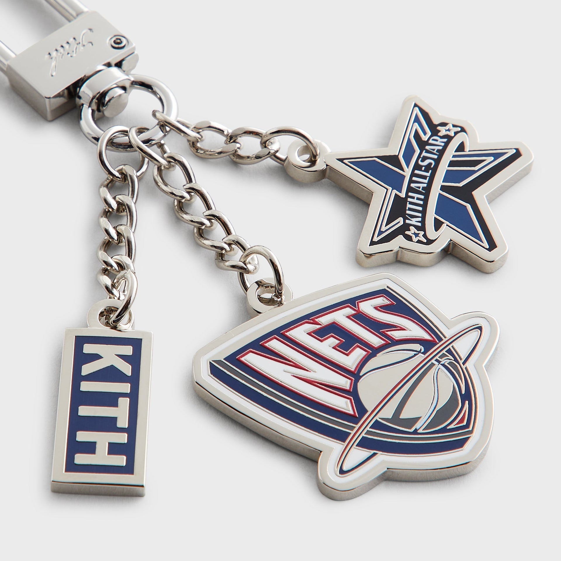 Kith for NBA All-Star New Jersey Nets Keychain - Silver