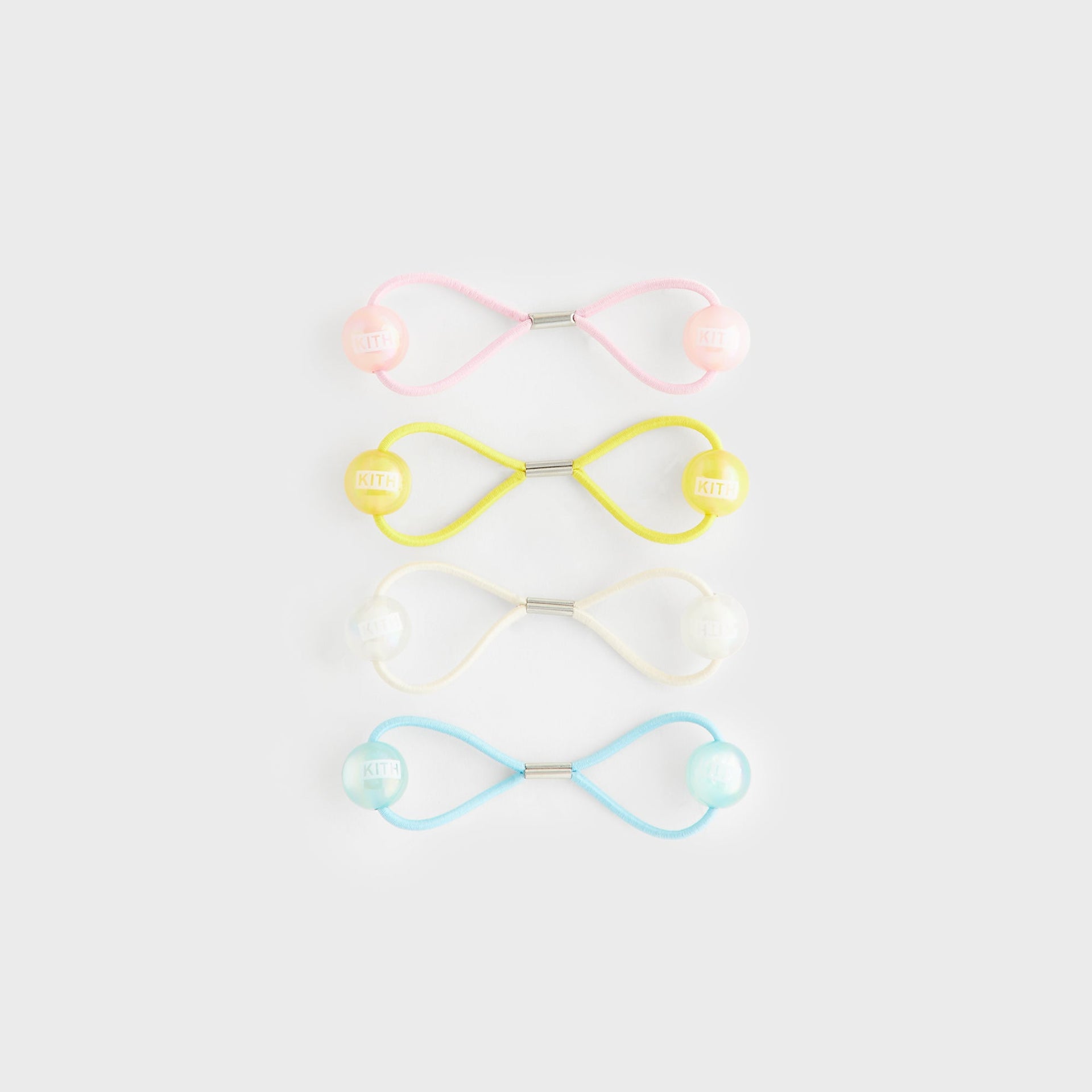 Kith Kids Set of 4 Bobble Pony Tail Holders - Multi