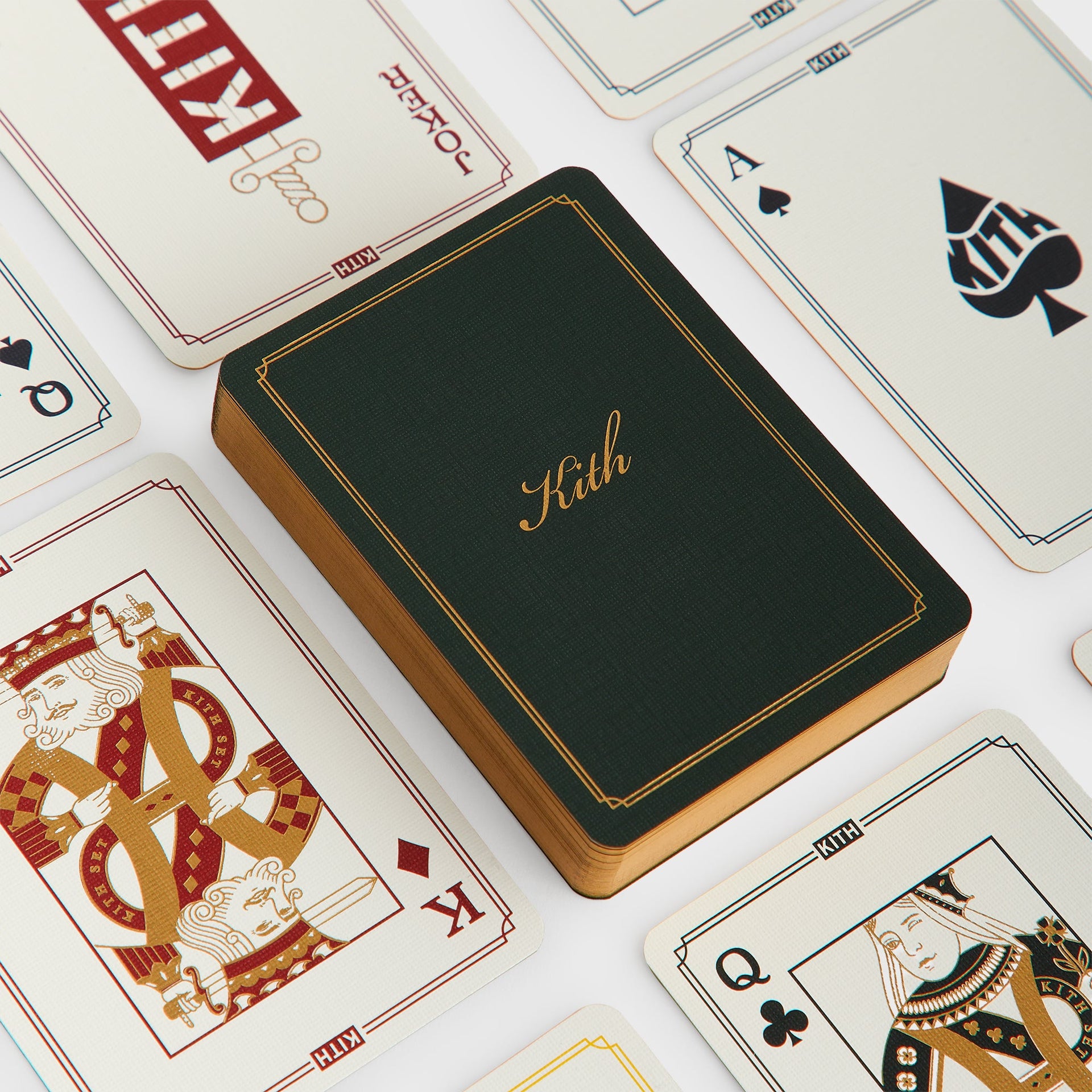 Kithmas Monogram Debossed Suede Poker Set - Stadium
