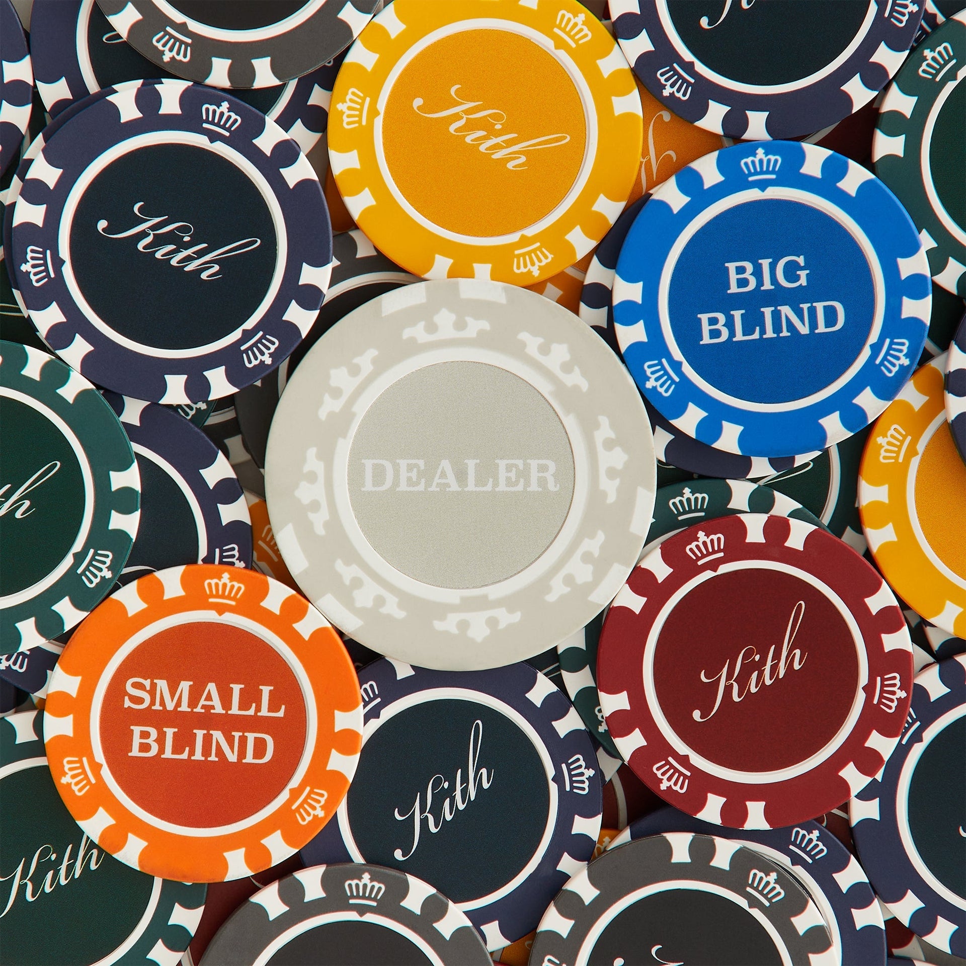 Kith Monogram Debossed Suede Poker Set - Stadium - PH