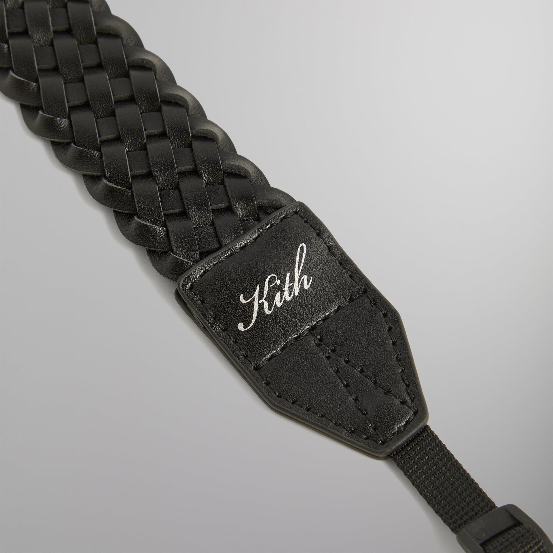 Kithmas Braided Leather Camera Strap - Black