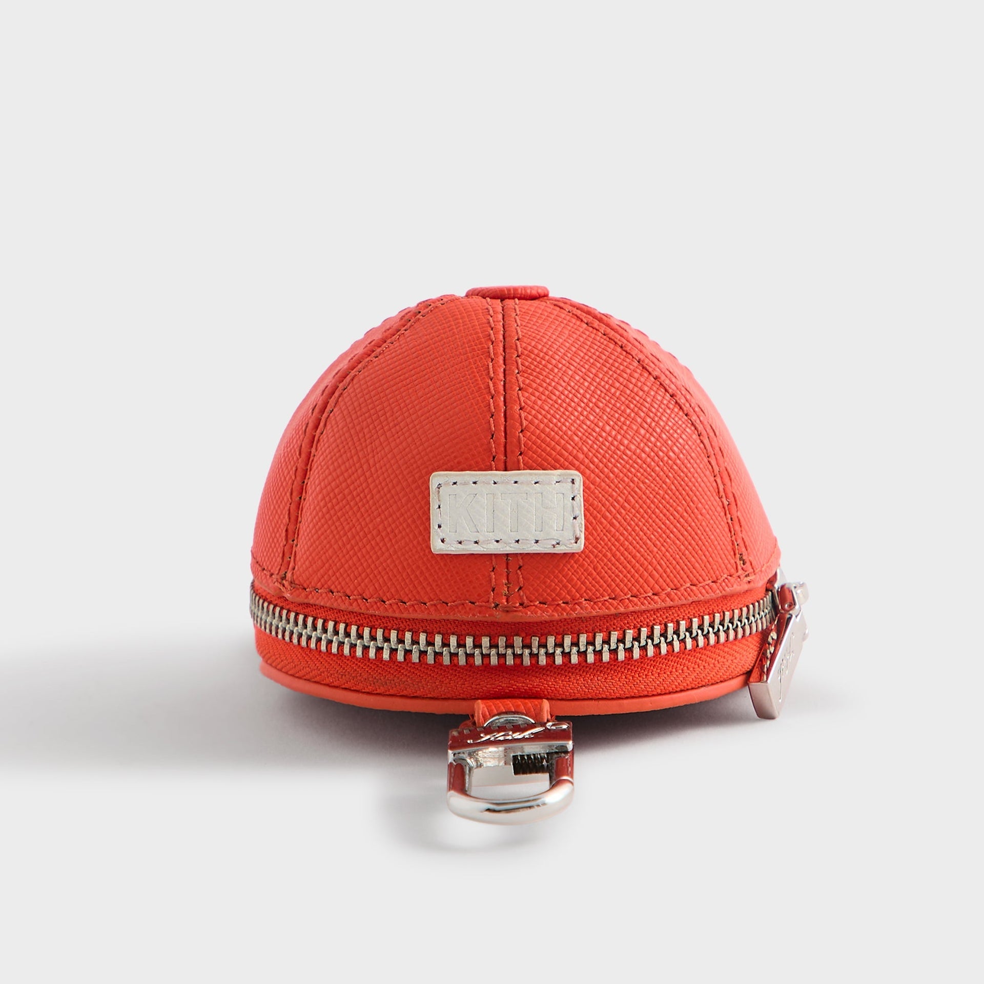 Kith for the New York Yankees Baseball Cap Leather Pouch - Poppy - PH