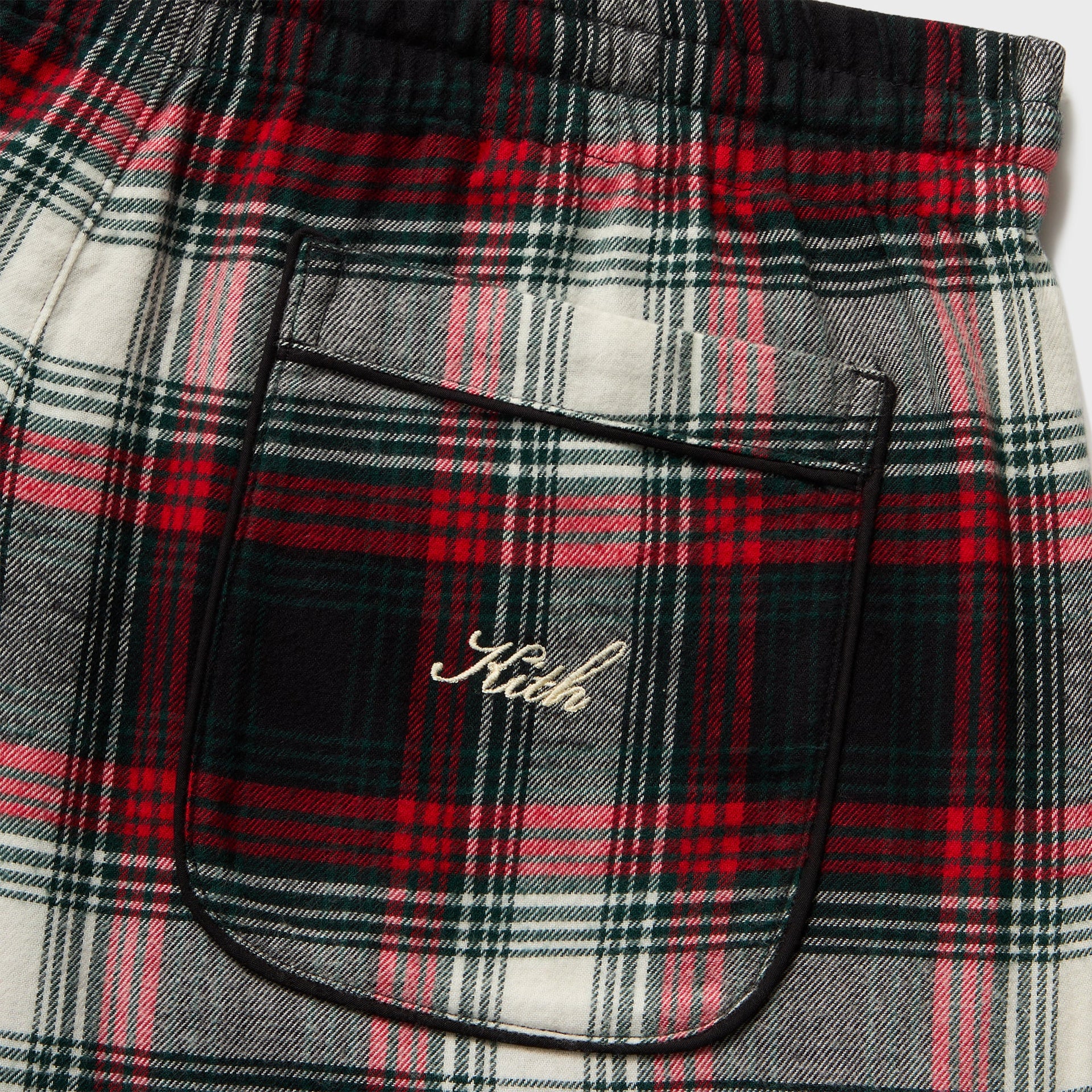 Kithmas Plaid Pajama Set - Black