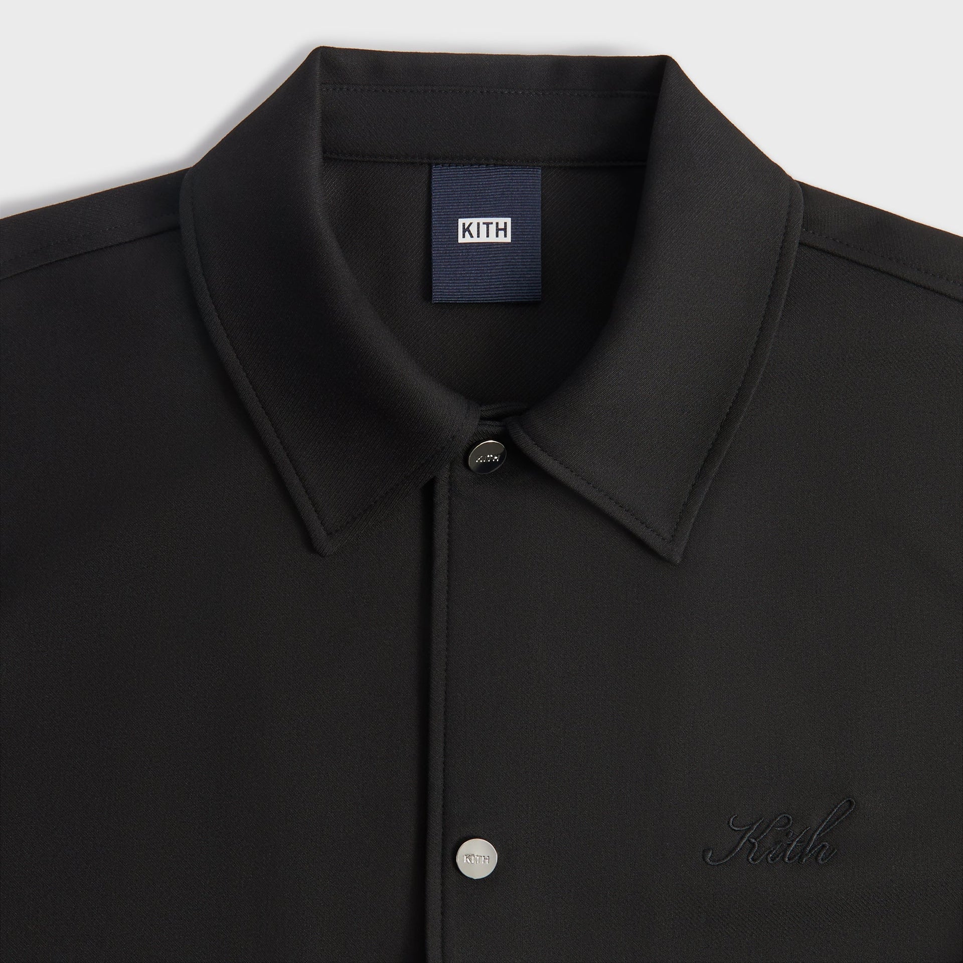 Kith Double Weave Coaches Jacket in Black