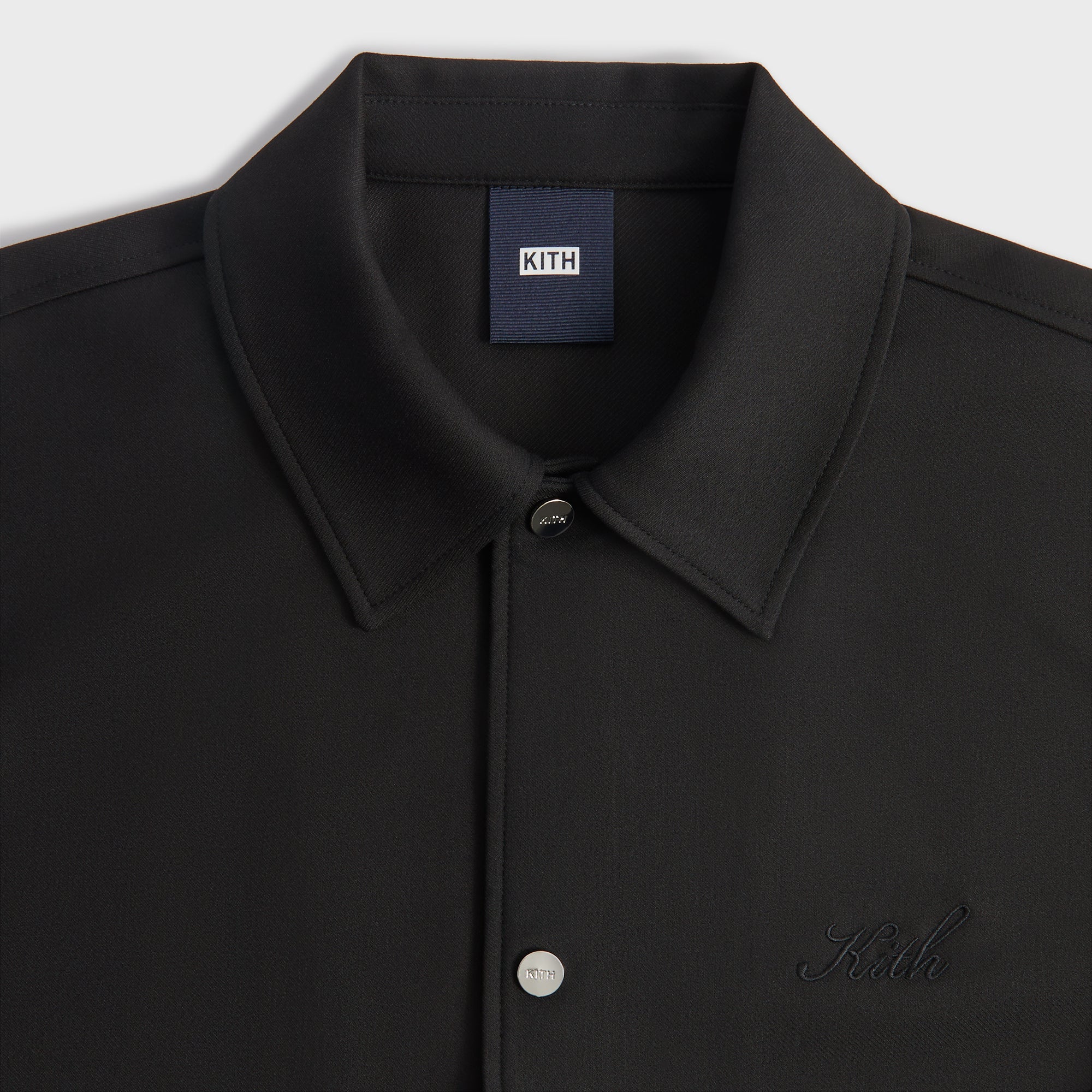 Kith Double Weave Coaches Jacket - Black – Kith Europe