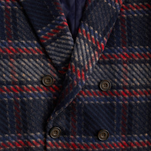 Kith for Bergdorf Goodman Plaid Double Breasted Royce Coat - Nocturnal