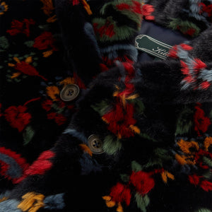 Kith Paisley Fur Short Becker Coat - Nocturnal