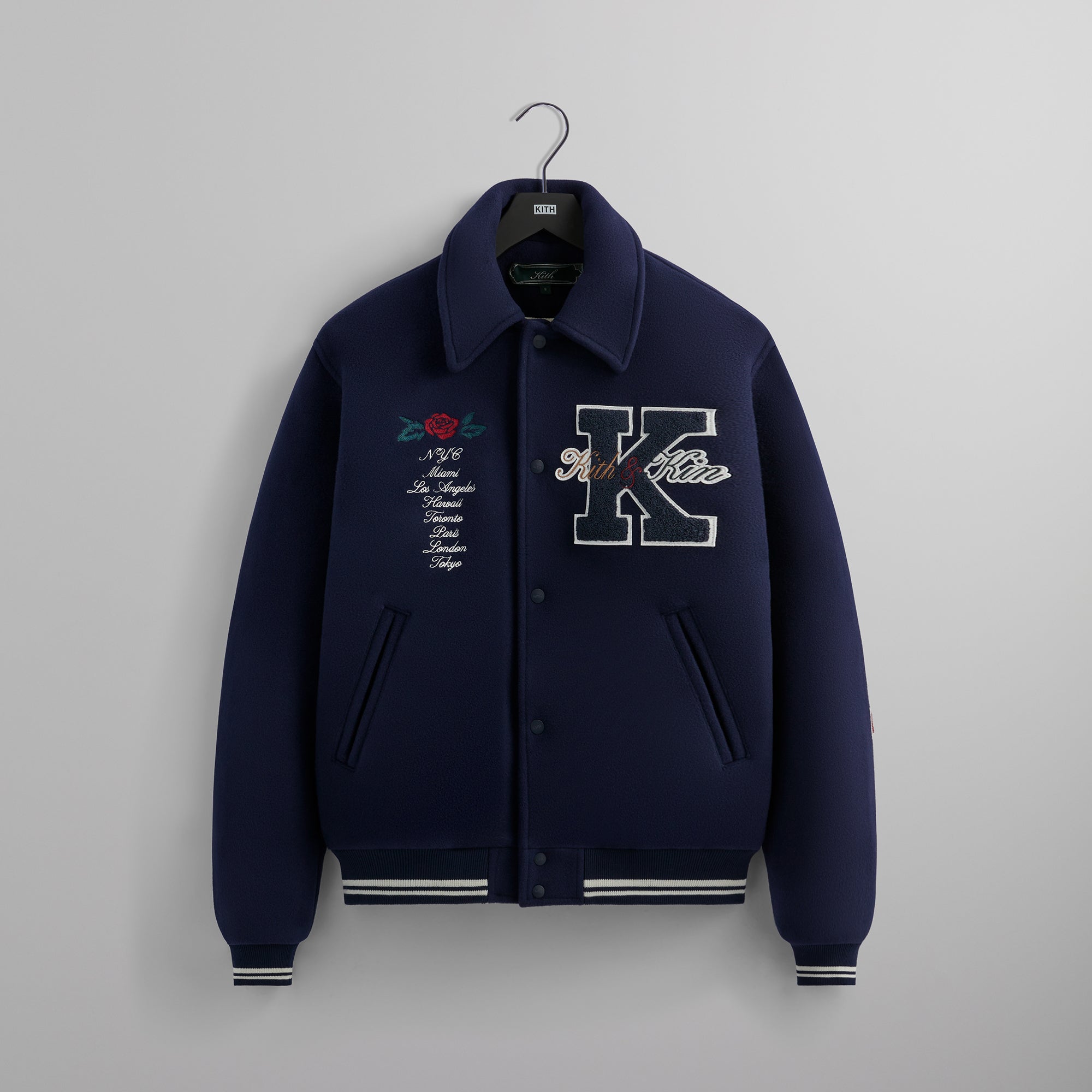 Kith Wool Coaches Jacket - Nocturnal – Kith Europe