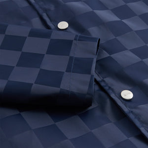 Kith Checkered Satin Coaches Jacket - Nocturnal