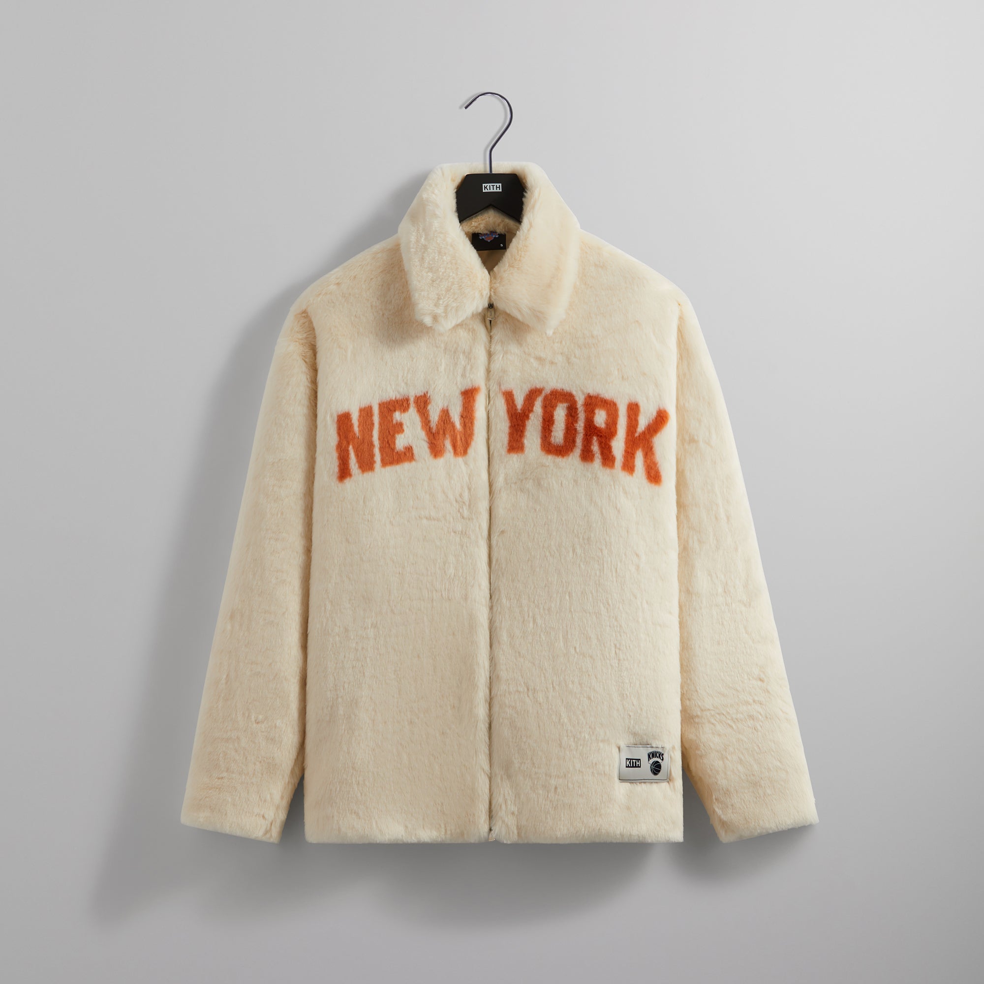 Kith for the New York Knicks Faux Fur Coaches Jacket - Silk – Kith ...
