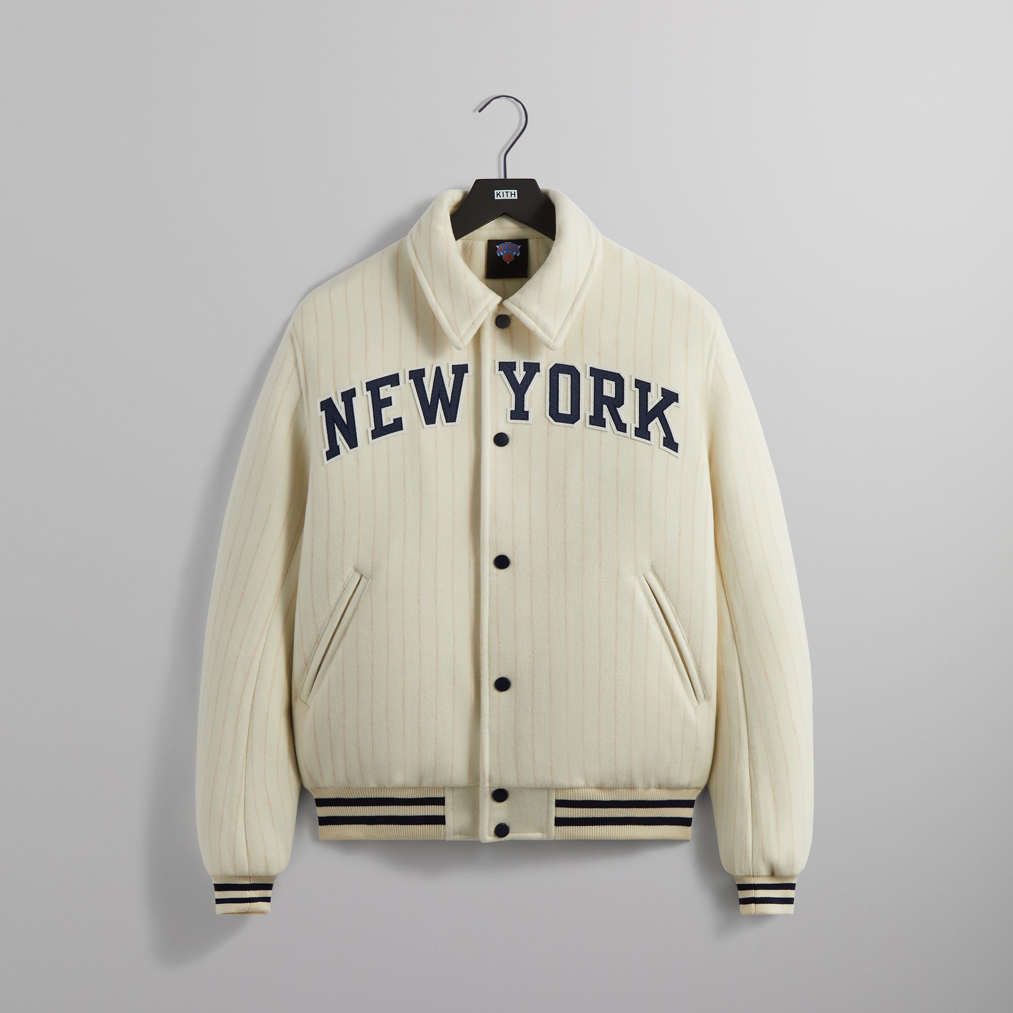 Kith for the New York Knicks Wool Collared Coaches Jacket - Silk – Kith  Europe