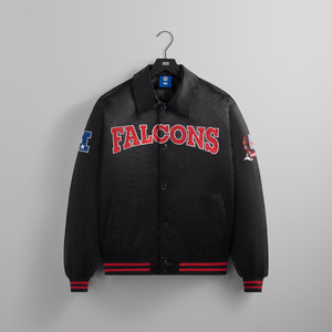 Kith for the NFL: Falcons Satin Bomber Jacket - Black