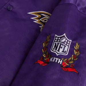 Kith for the NFL: Ravens Satin Bomber Jacket - Traveler – Kith Europe