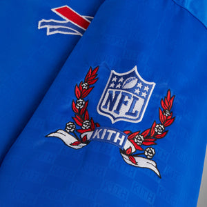 Kith for the NFL: Bills Satin Bomber Jacket - Cyclone – Kith Europe