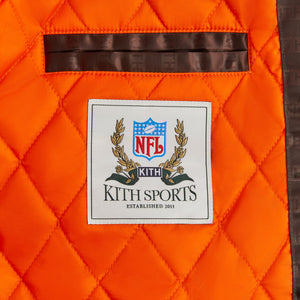 Kith for the NFL: Falcons Satin Bomber Jacket - Black